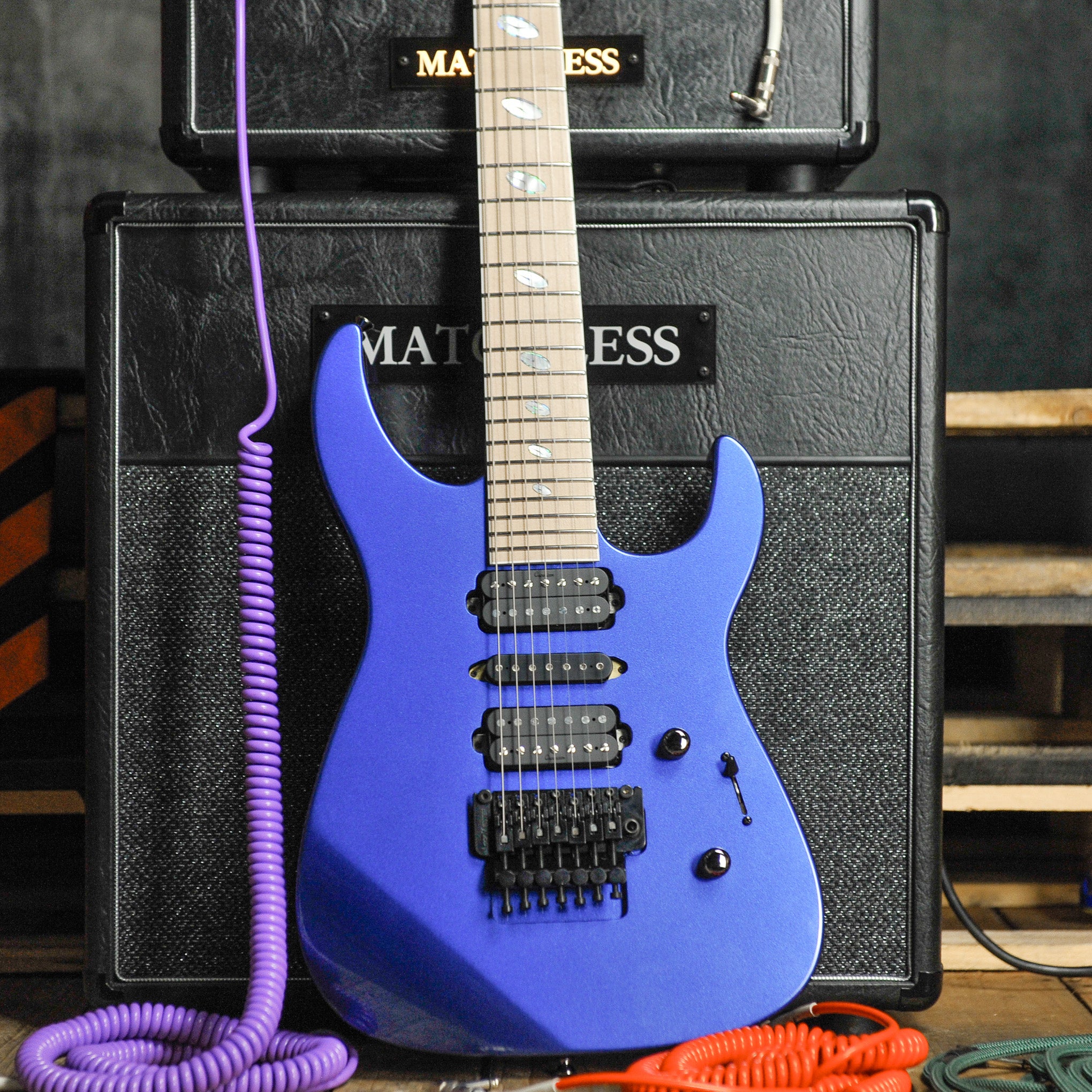 Caparison Dellinger 7 string Blue w/Bag - Used