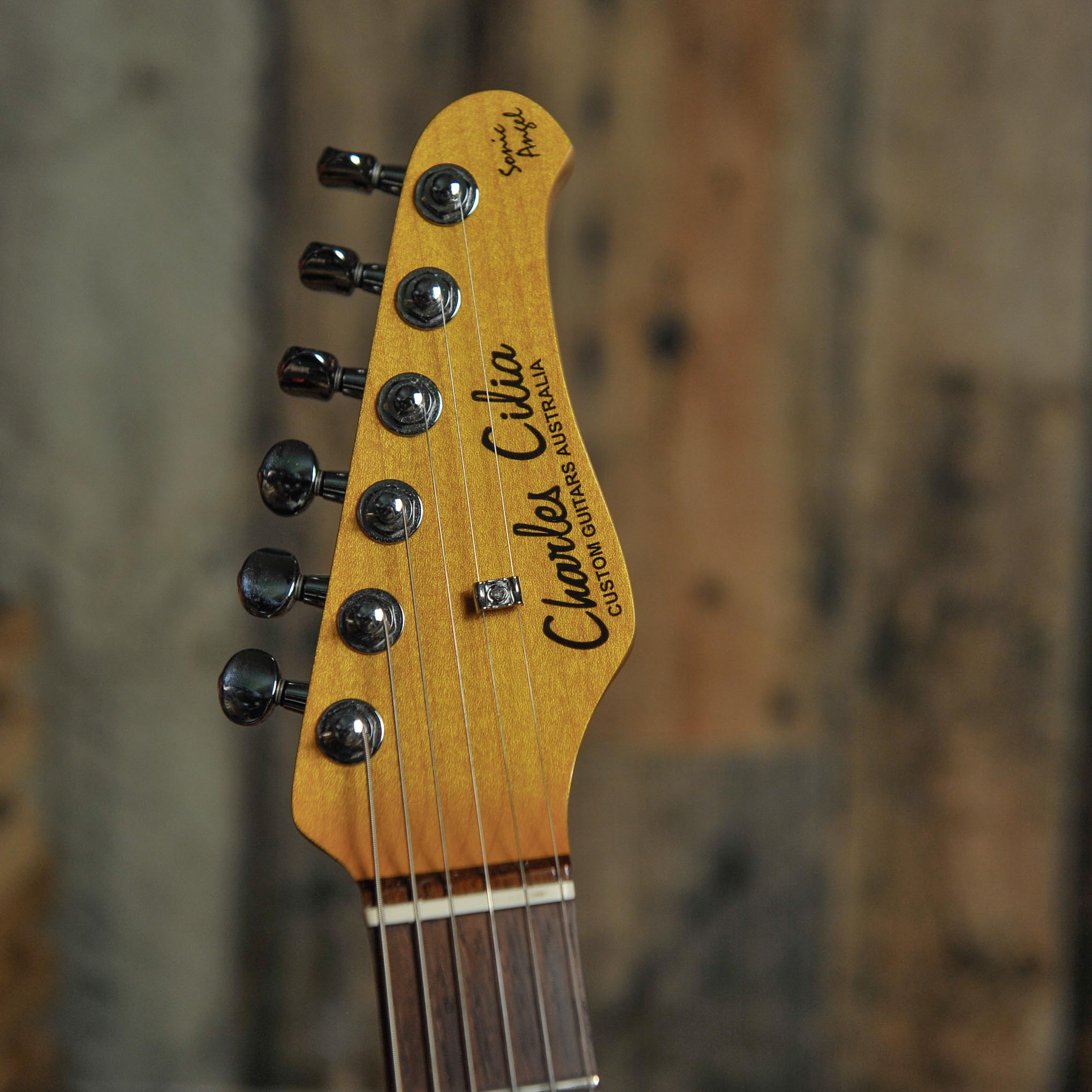 Charles Cilia Strat Style Electric Guitar Fiesta Red w/Case - Used