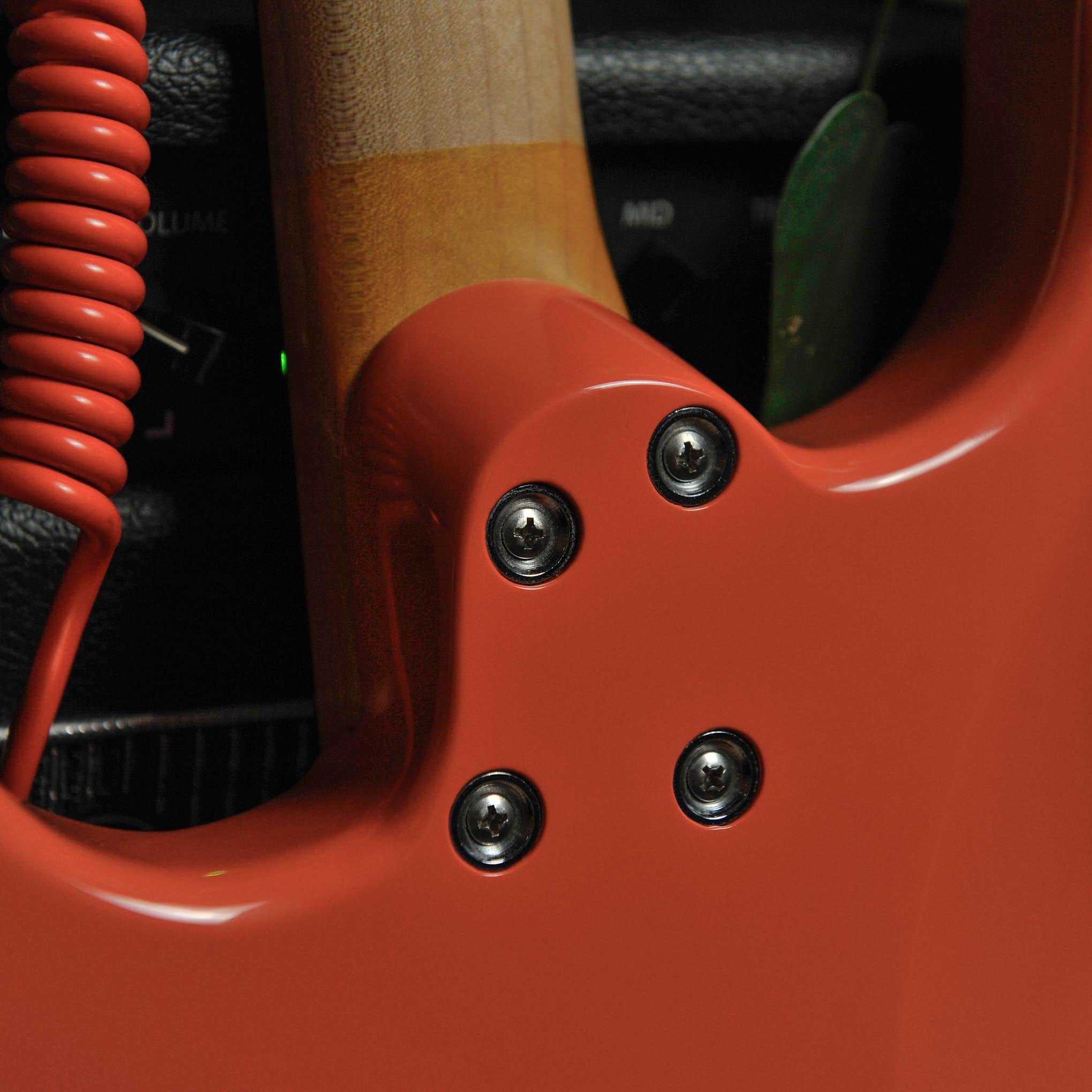 Charles Cilia Strat Style Electric Guitar Fiesta Red w/Case - Used