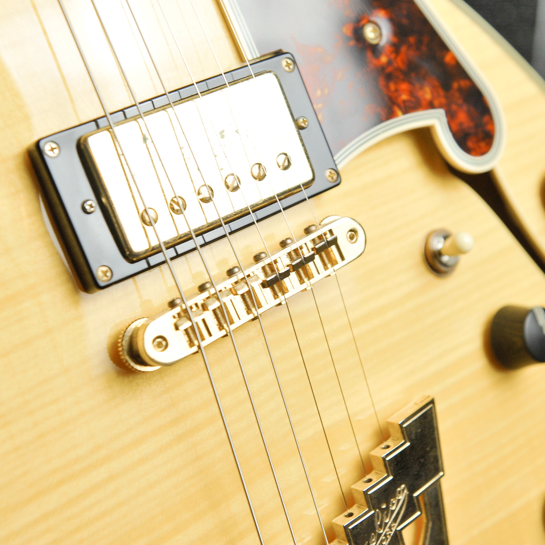 D'Angelico Excel EXSS Semi Hollow Electric Guitar Amber w/Case - Used