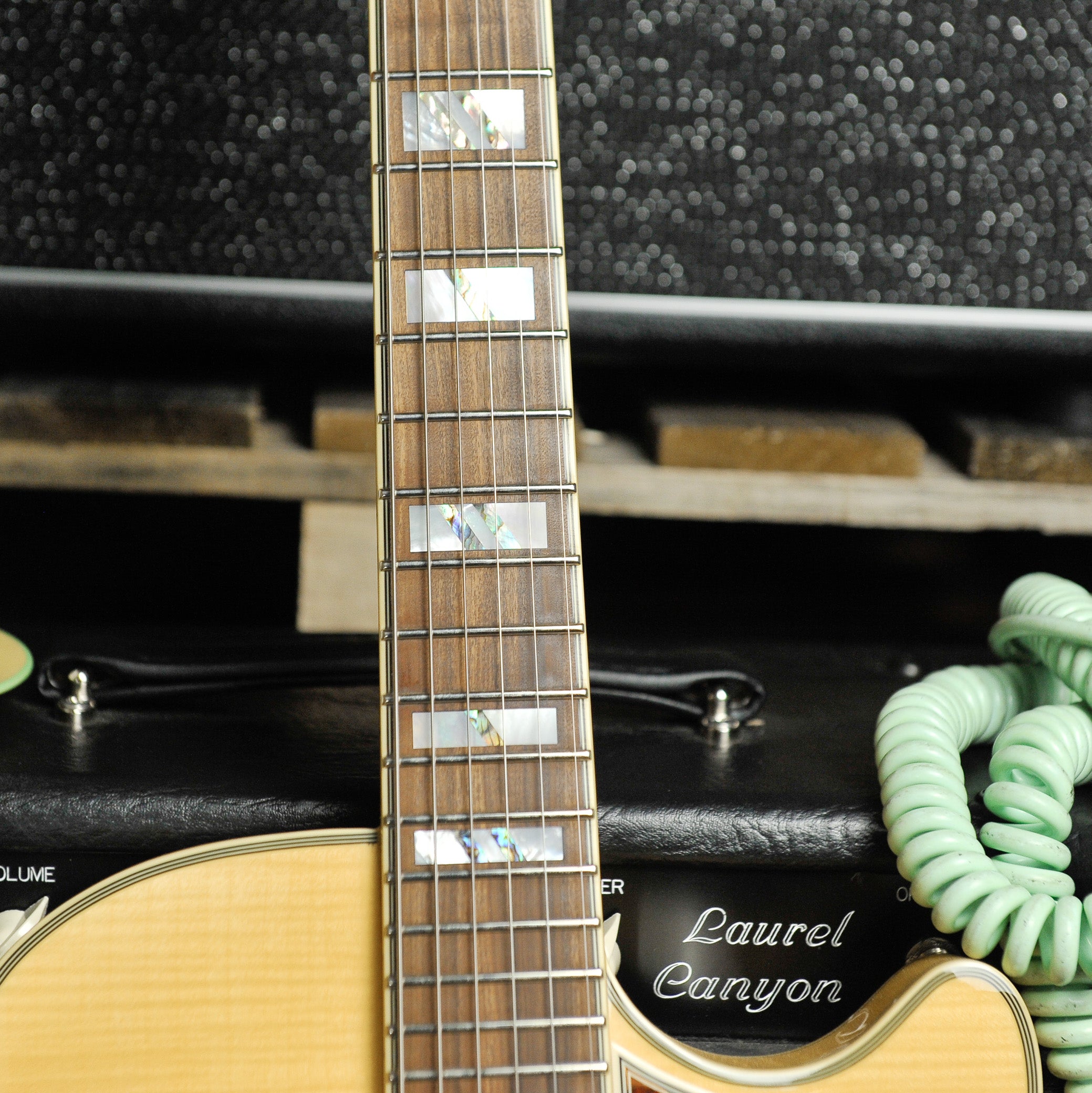 D'Angelico Excel EXSS Semi Hollow Electric Guitar Amber w/Case - Used