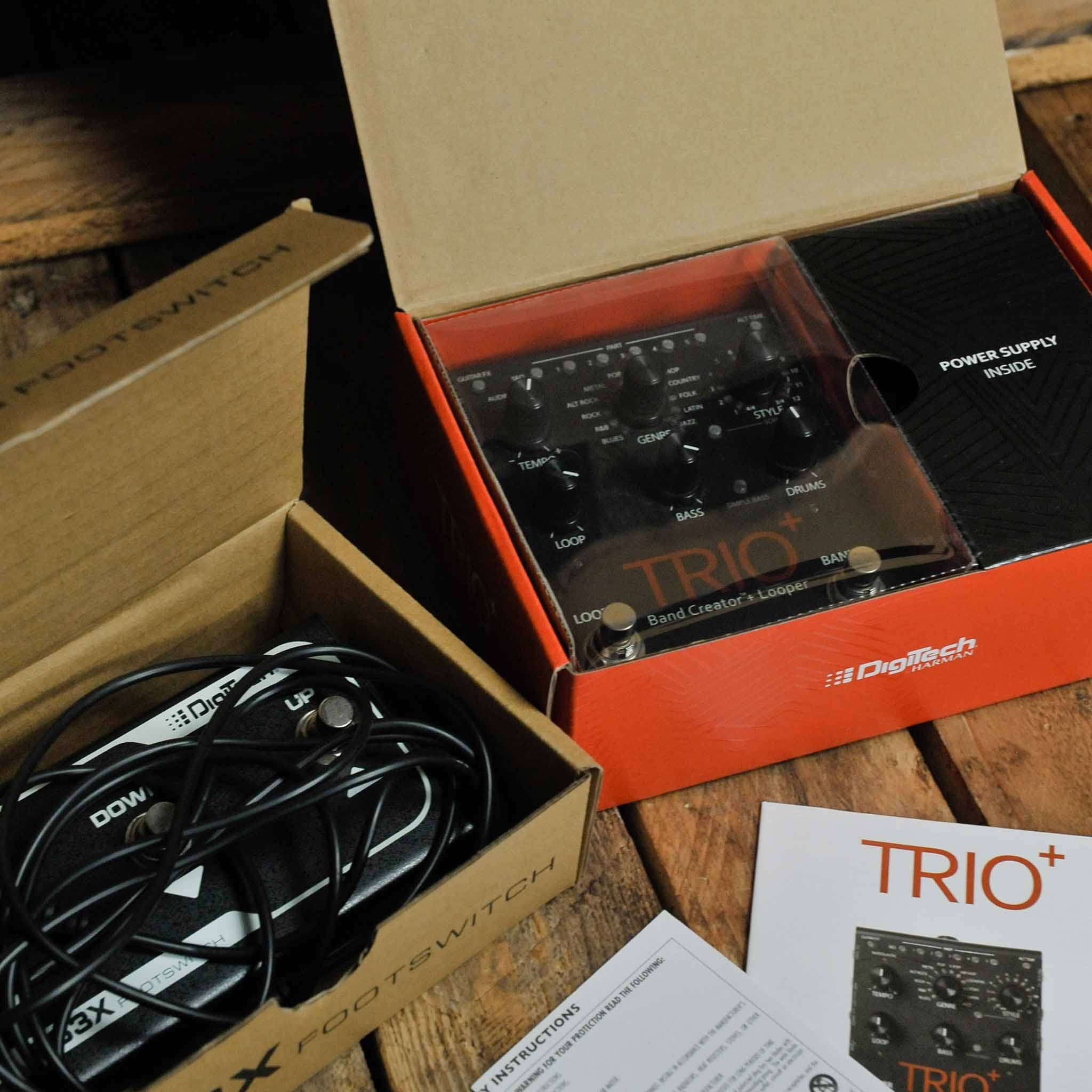Digitech Trio + Band Creator & Digitech FS3X Foot Switch - Used