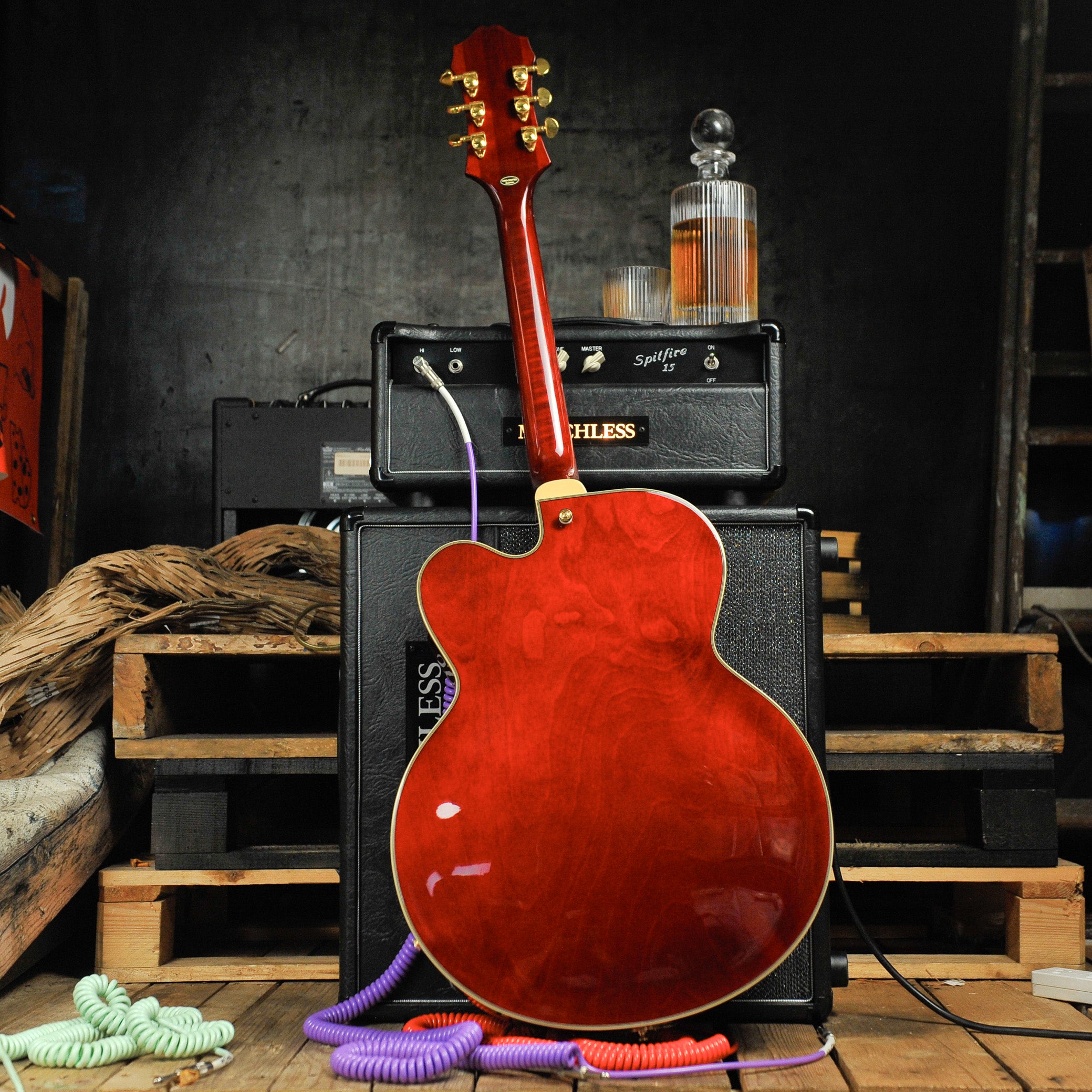 Epiphone Broadway Hollowbody Electric Wine Red w/Bag - Used