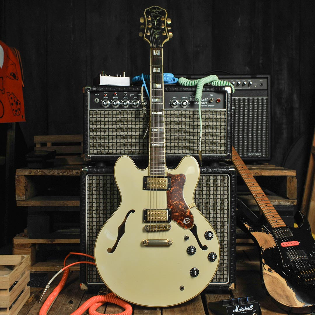 Epiphone by Gibson Sheraton II 1988 White w/Case - Used