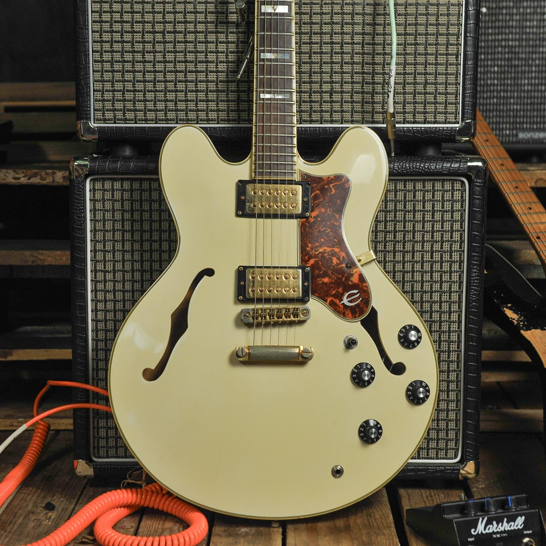 Epiphone by Gibson Sheraton II 1988 White w/Case - Used