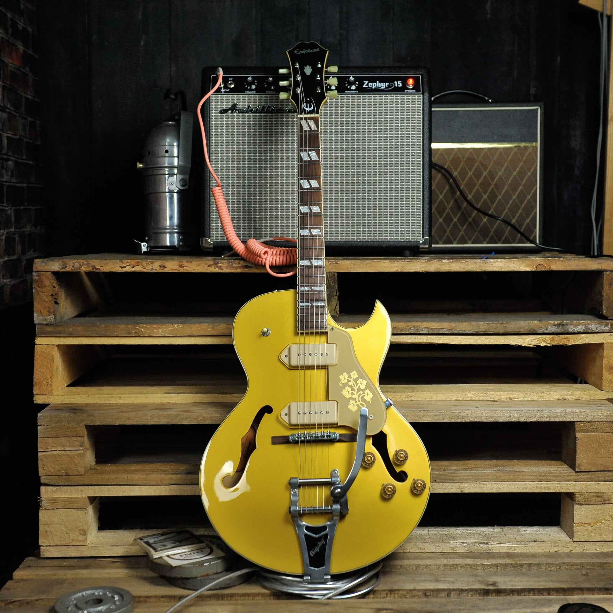 Epiphone ES-295 MG Gold w/Case - Used