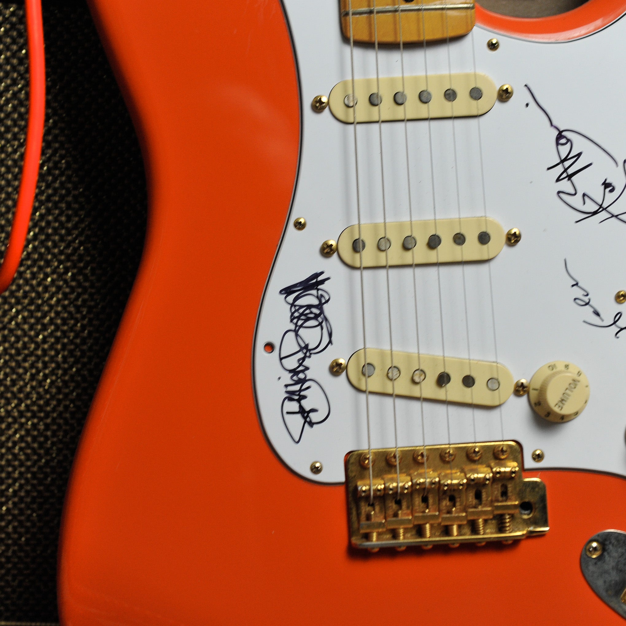 Fender 50s Stratocaster Fiesta Red 2008 w/Tweed Case Shadows Autographs - Used