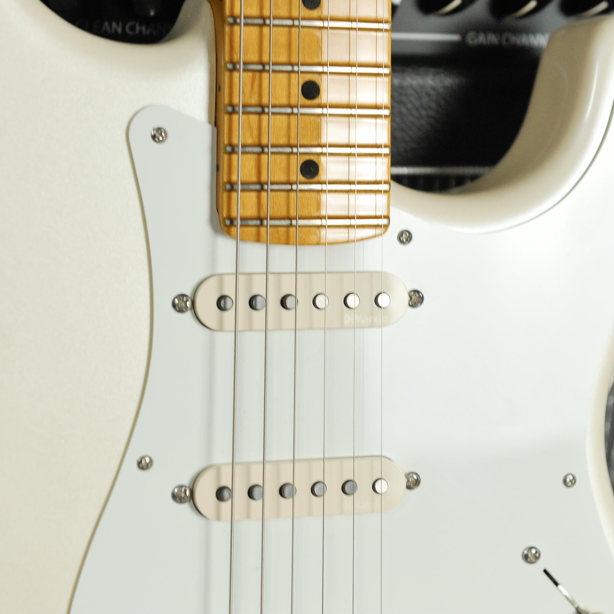 Fender Lincoln Brewster Stratocaster Olympic Pearl w/Case - Used