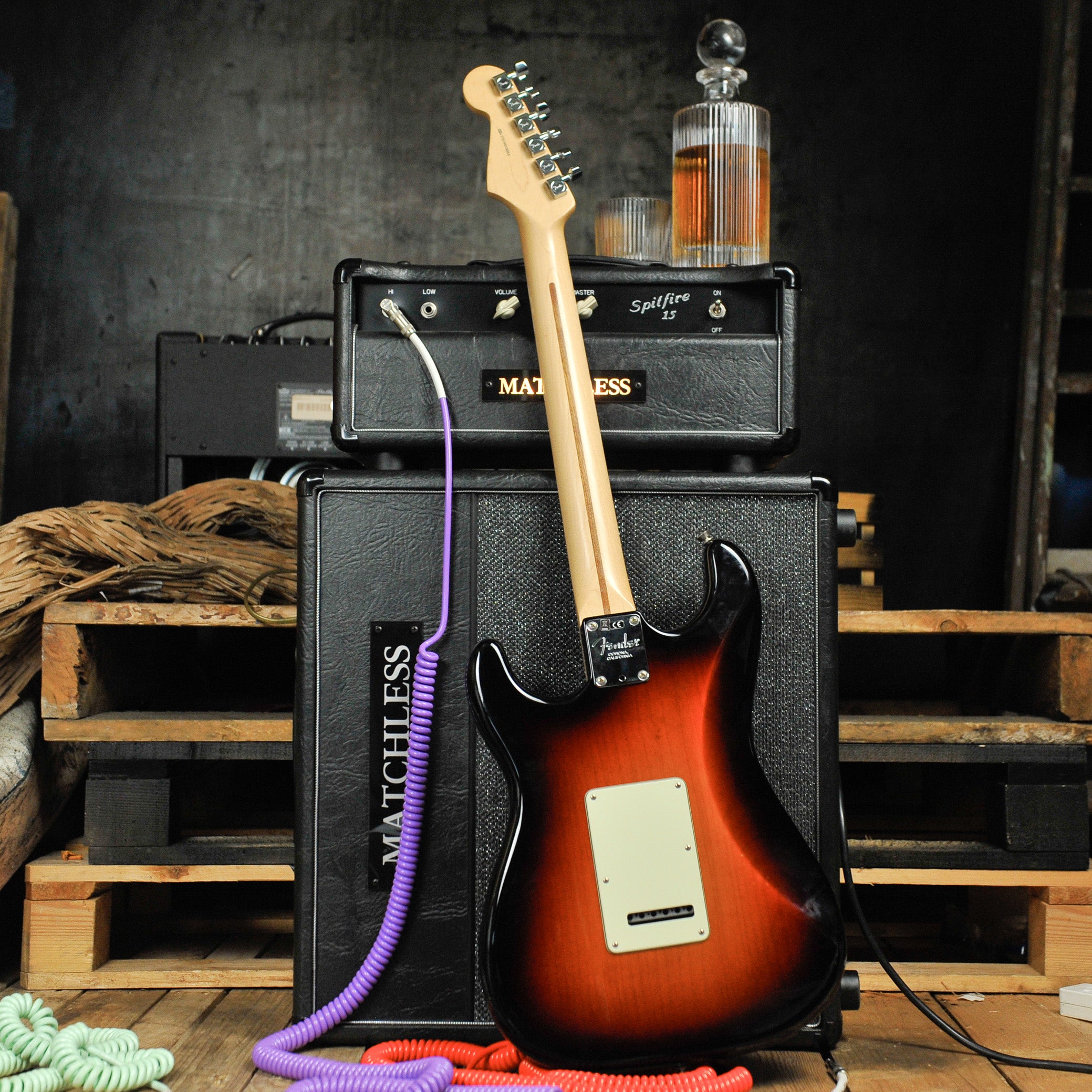 Fender 2019 American Pro Stratocaster MN Sunburst w/Case s#US19018063 - Used