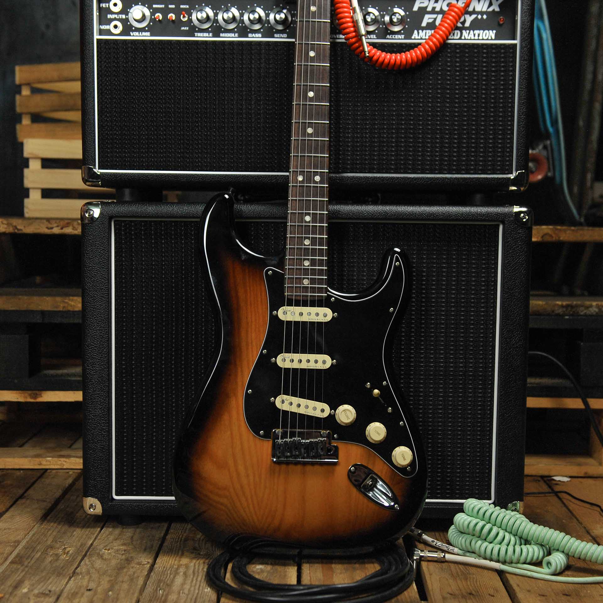 Fender American Ultra Luxe Stratocaster 2-Color Sunburst w/Case - Used