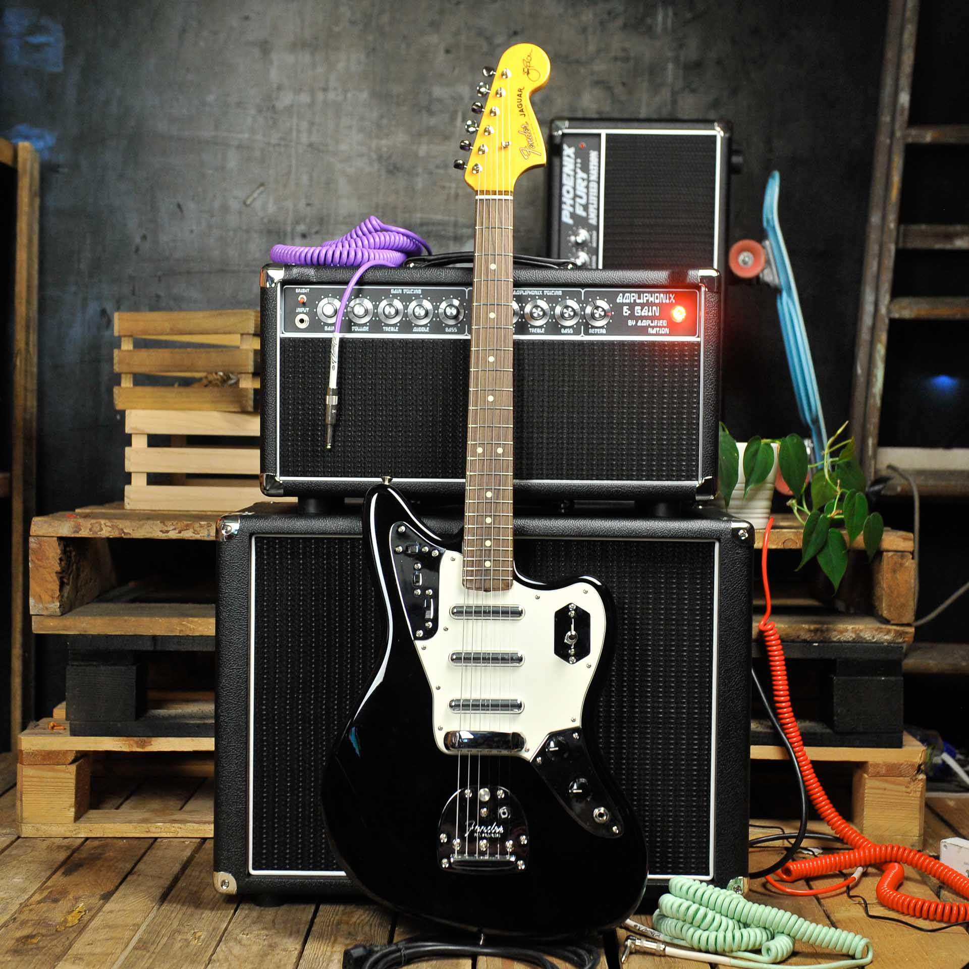 Fender Limited Edition Johnny Marr Signature Special Jaguar Black w/Case - Used