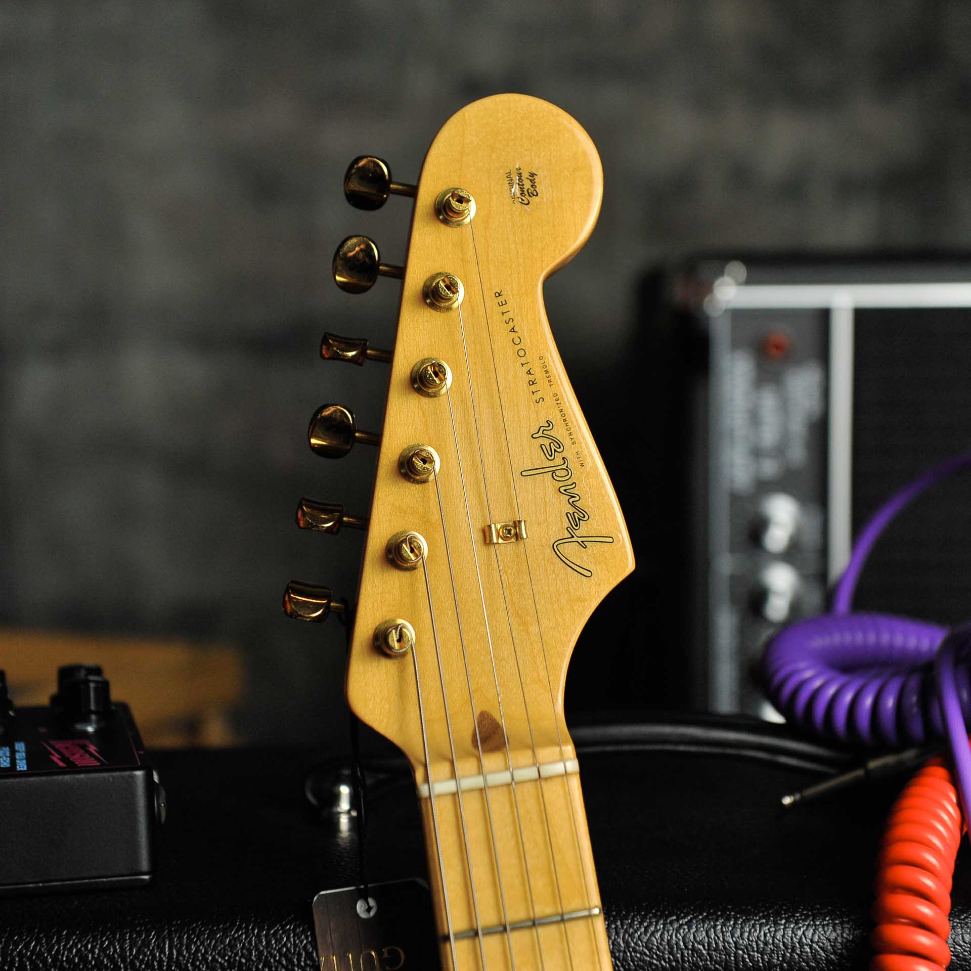 Limited Edition Fender AM Original 50s Strat MN White Blonde  2020 W/Case - Used