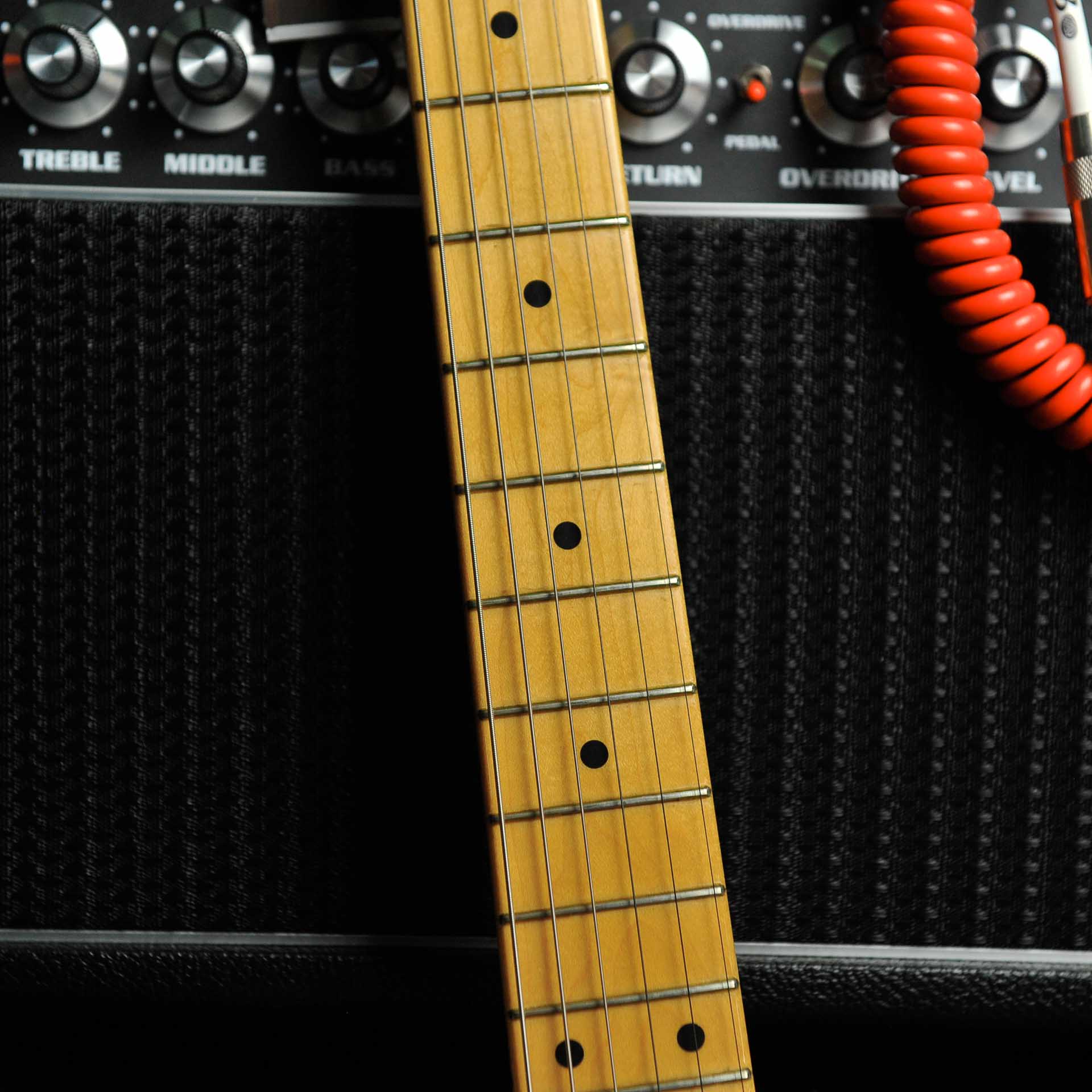 Limited Edition Fender AM Original 50s Strat MN White Blonde  2020 W/Case - Used