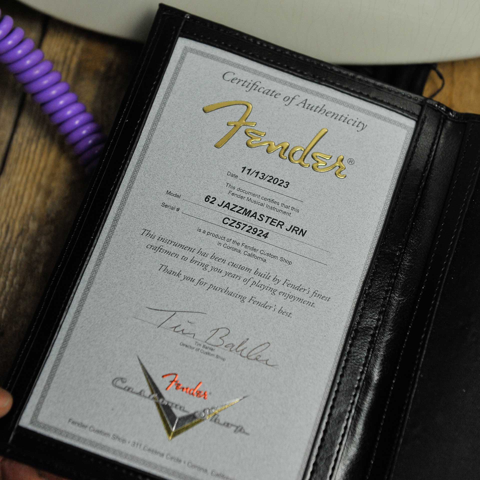 Fender 2023 Custom Shop ’62 Jazzmaster® Journeyman Relic®, Aged Olympic White w/Case - Used