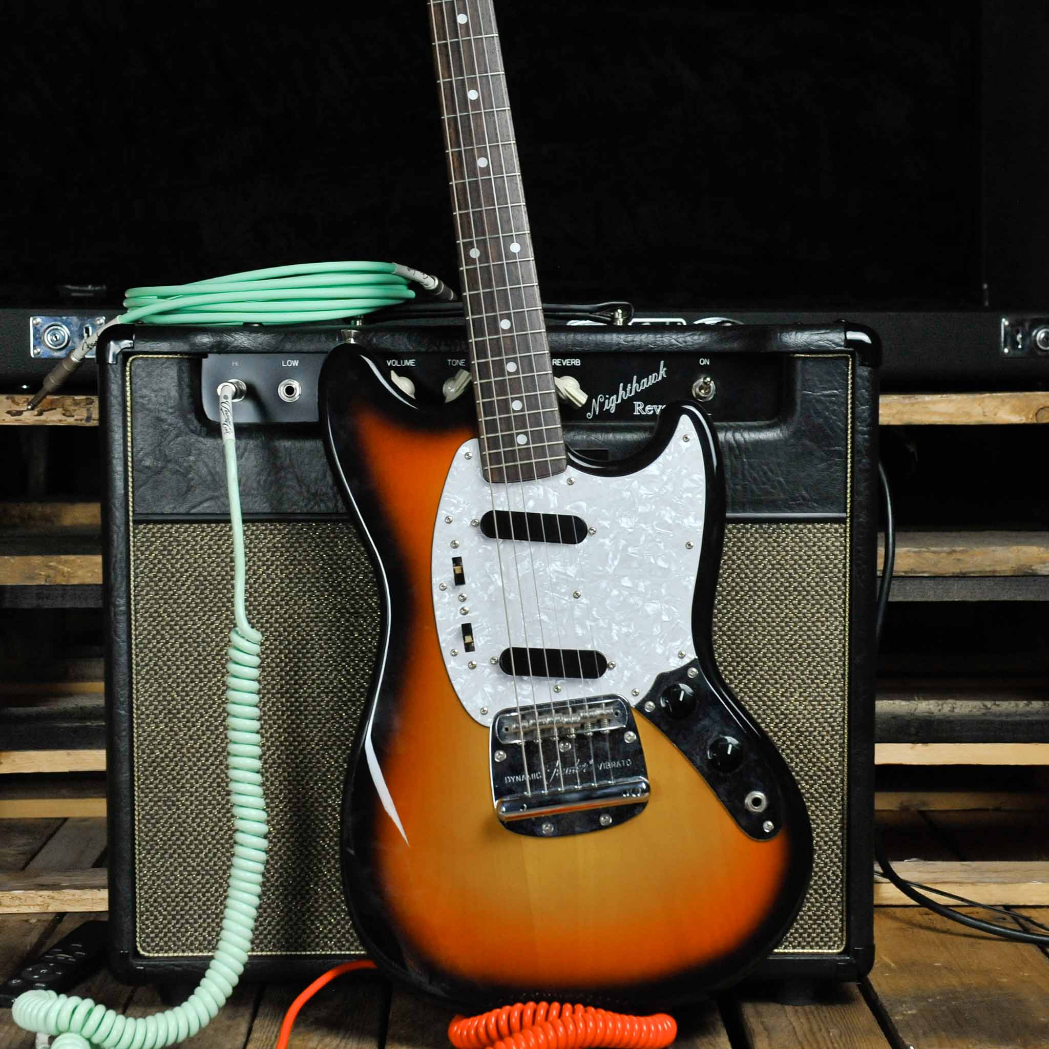 Fender Mustang MIJ Fujigen Factory 1994-1995 Sunburst w/Case - Used