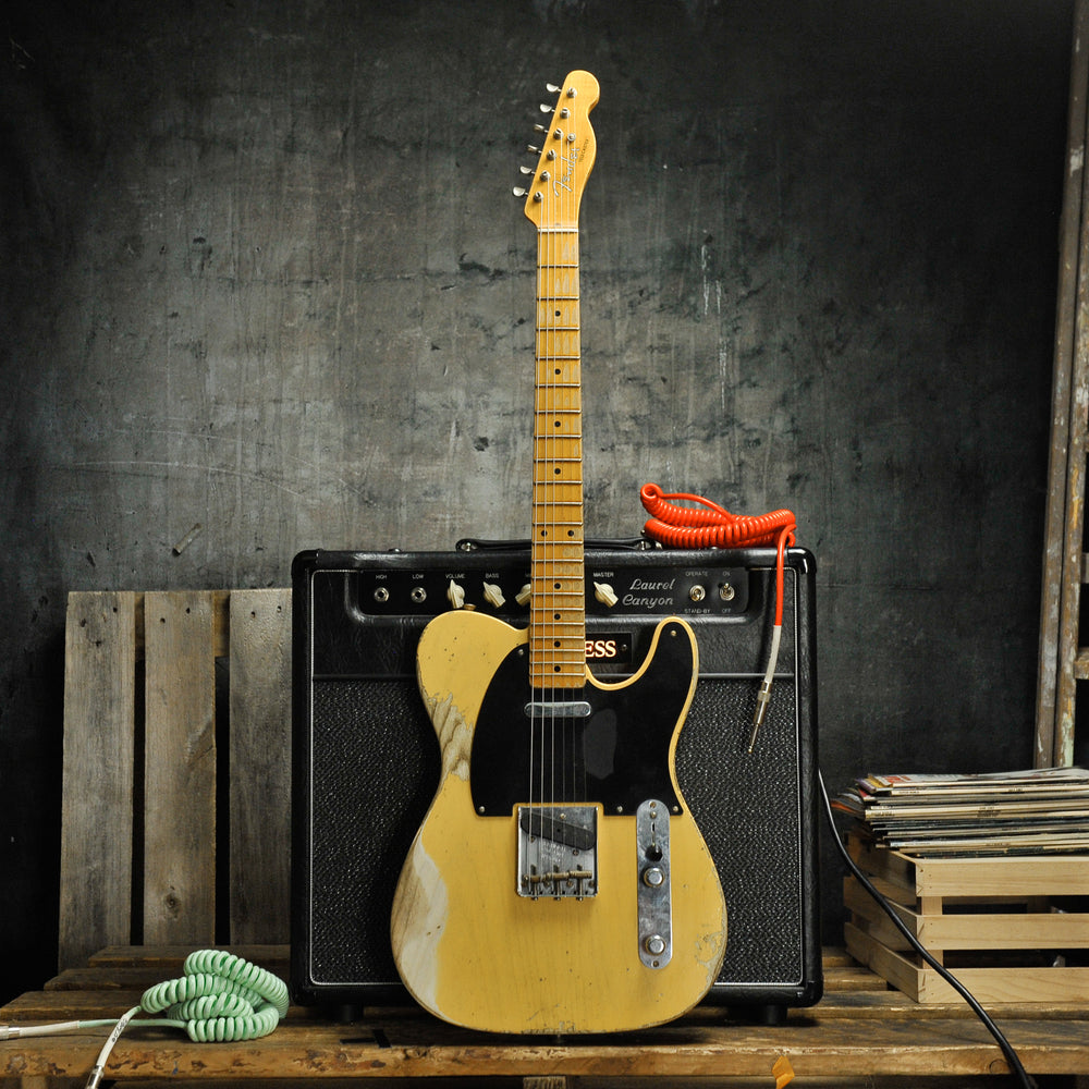 Fender Custom Shop 1952 Heavy Relic Telecaster Nocaster Blonde w/Case - Used