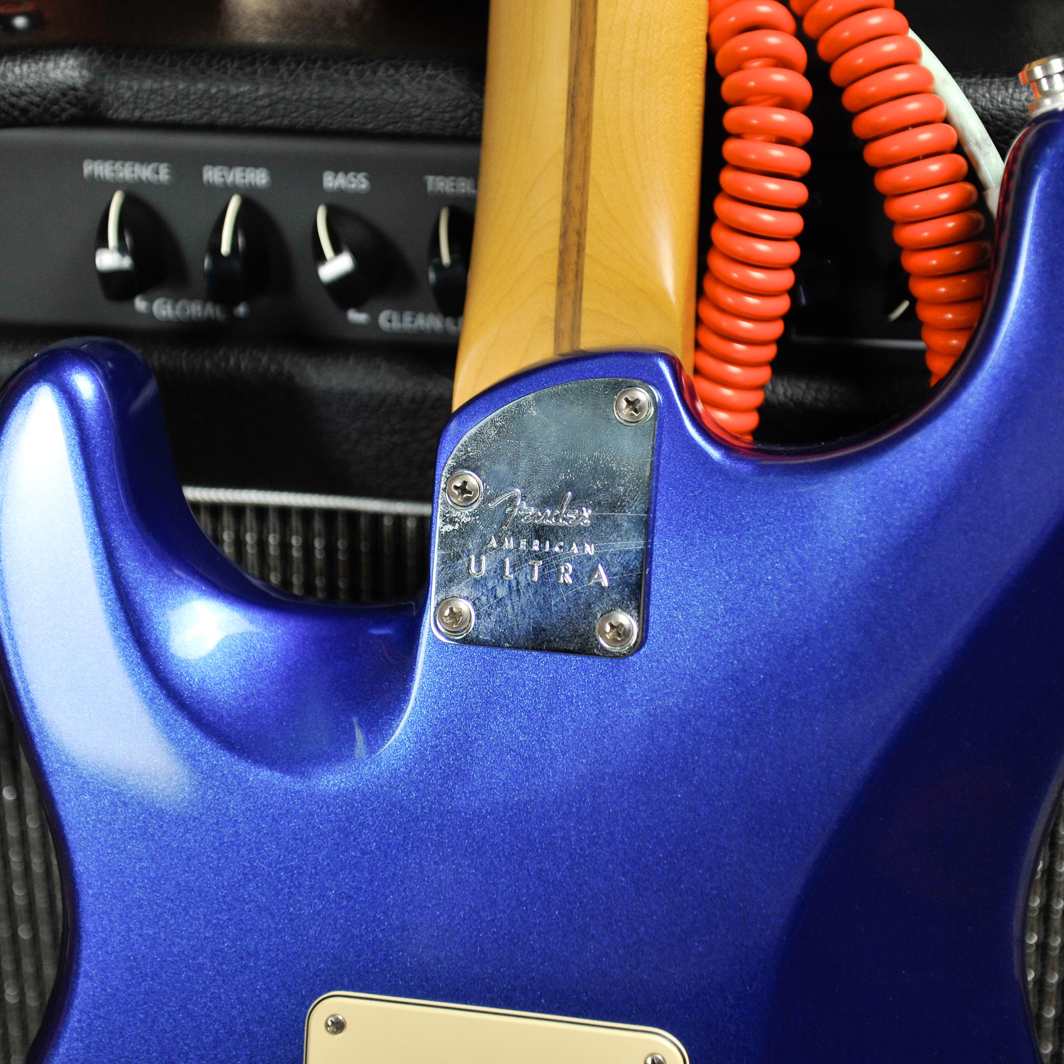 Fender AM Stratocaster Ultra MN Cobalt Blue W/Case - Used