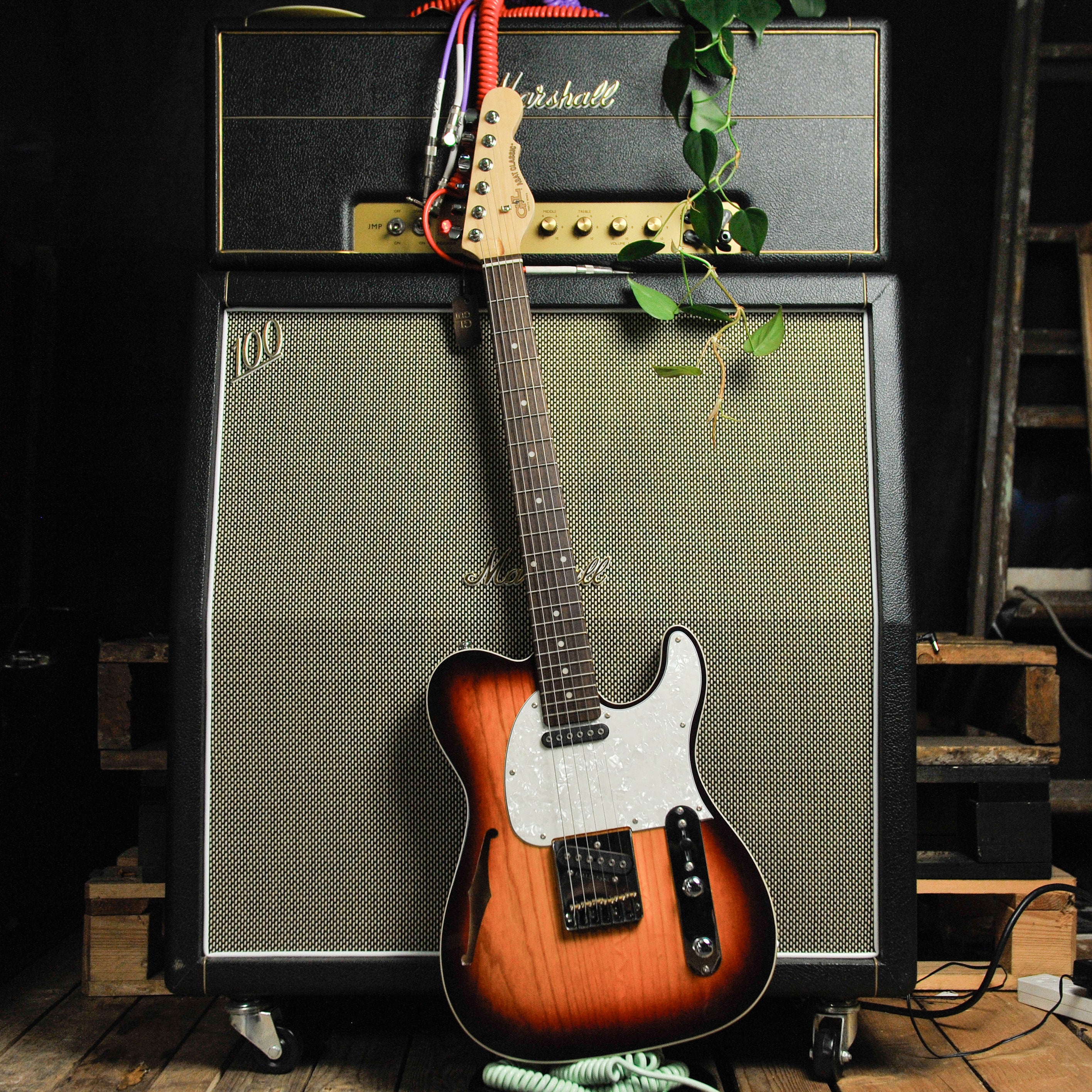 G&L Tribute ASAT Classic Semi-Hollow Electric Guitar - Antique Sunburst s/n 210202382 - Used