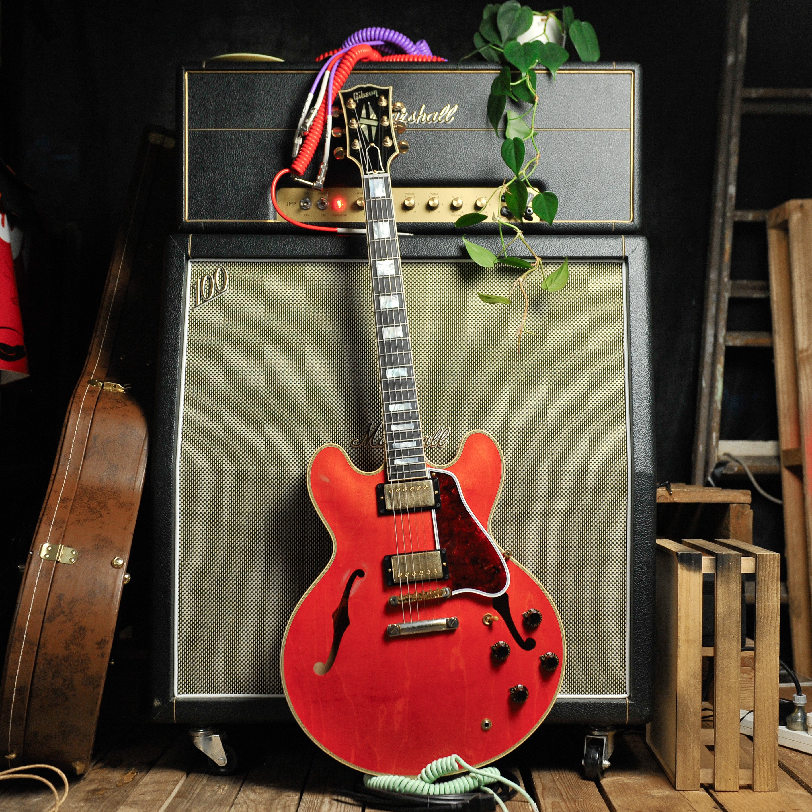 Gibson Murphy Lab '59 ES-355 - Watermelon Red, Light Aged w/Case - Used