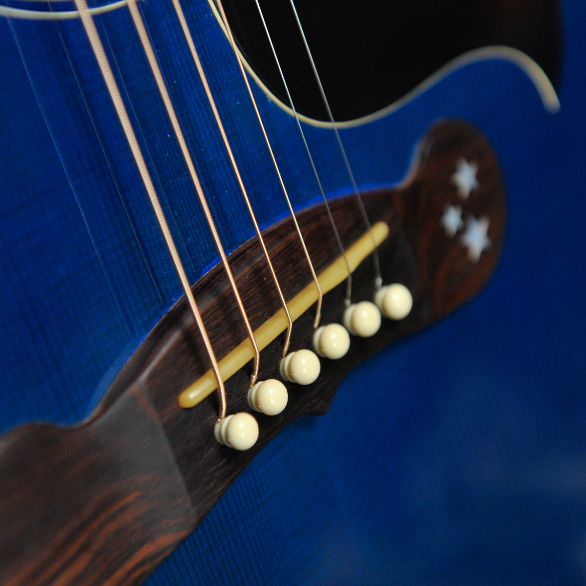 Gibson EC-20 Starburst 1997 Acoustic Guitar Blue #90587002 w/Case - Used