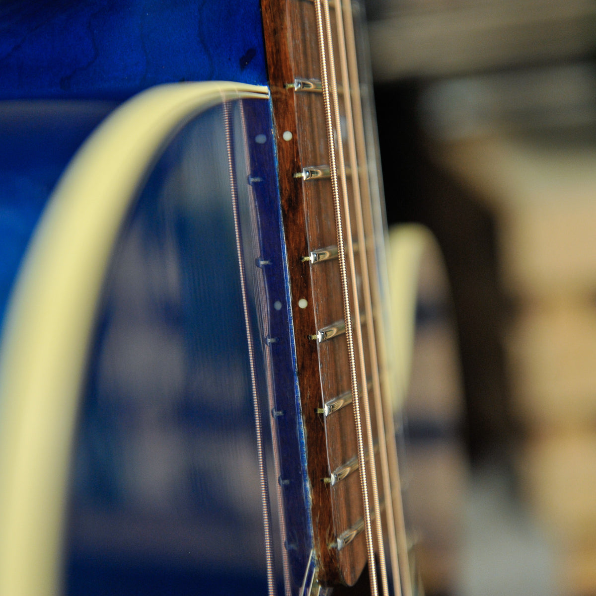 Gibson EC-20 Starburst 1997 Acoustic Guitar Blue #90587002 w/Case - Used
