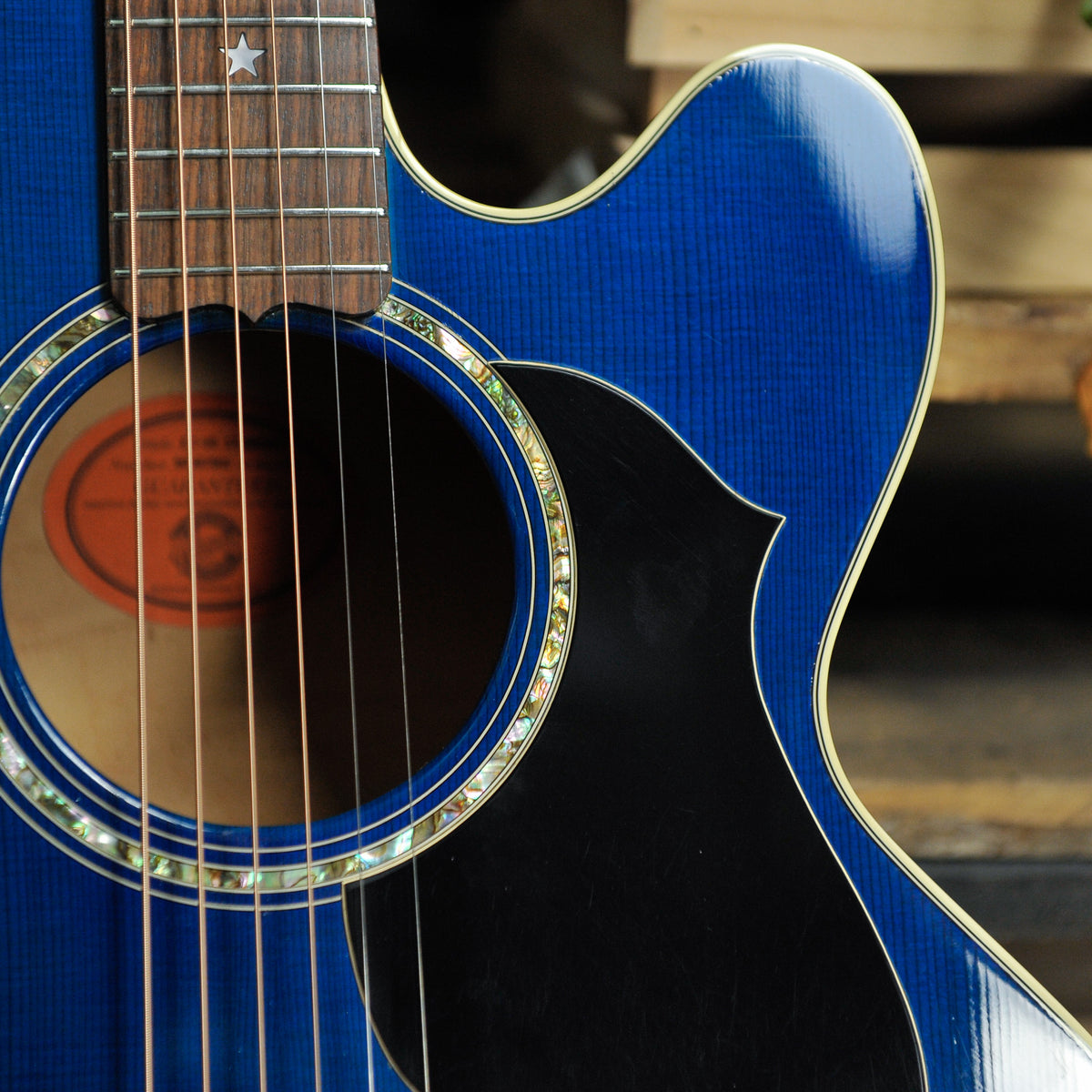 Gibson EC-20 Starburst 1997 Acoustic Guitar Blue #90587002 w/Case - Used