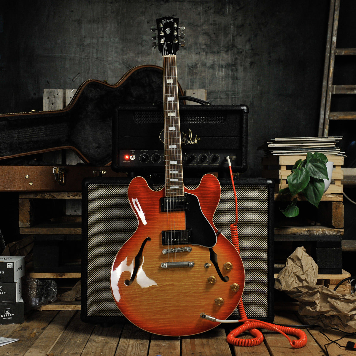 Gibson ES-335 Figured Heritage Cherry Sunburst #127590315 w/Case - Used