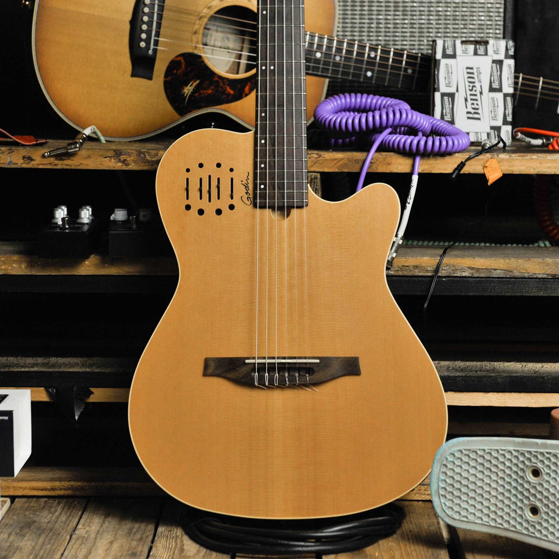 Godin Multiac Nylon Encore Natural SG W/Bag Mint Condition (2025) - Used