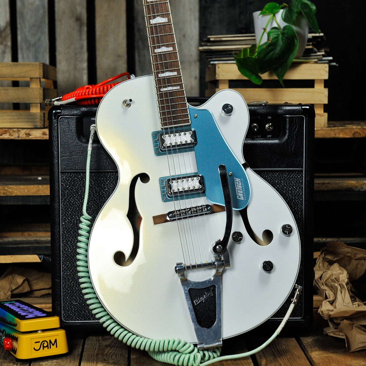 Gretsch G5420T-140 Electromatic 140th Two-Tone Pearl Platinum/Stone Platinum w/Bag - Used