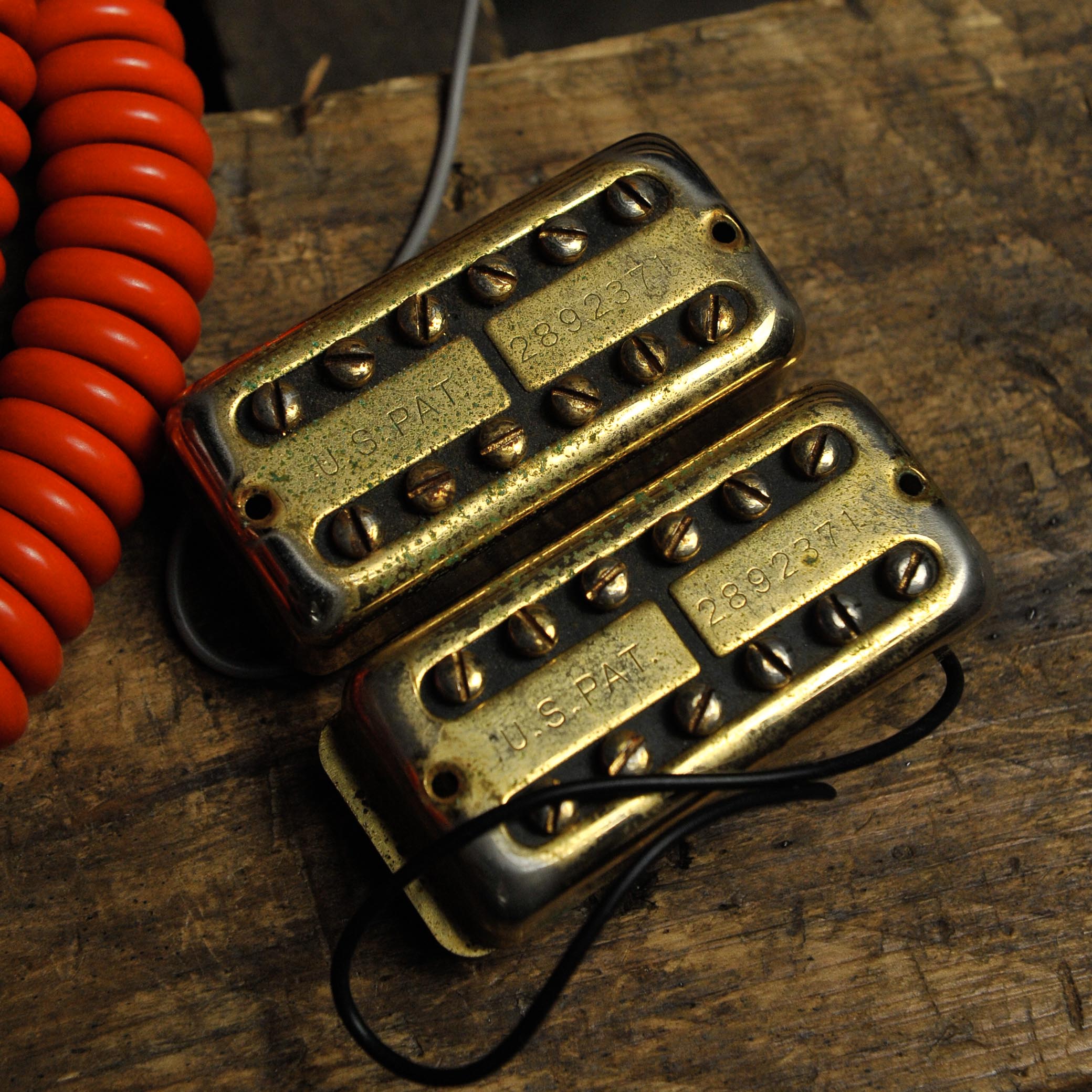 Gretsch Filter’Tron US PAT 2892371 Gold Electric Pickups - Set of 2 - Used