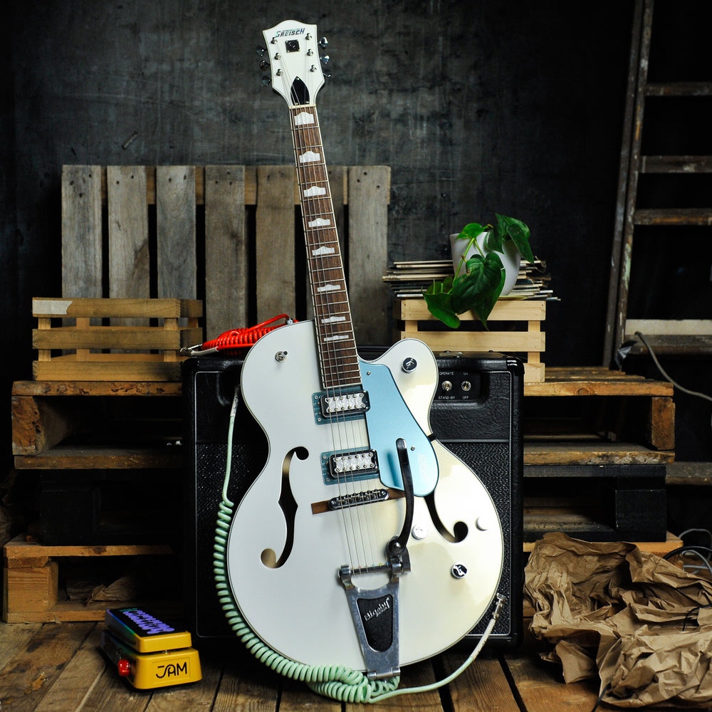 Gretsch G5420T-140 Electromatic 140th Two-Tone Pearl Platinum/Stone Platinum w/Bag - Used