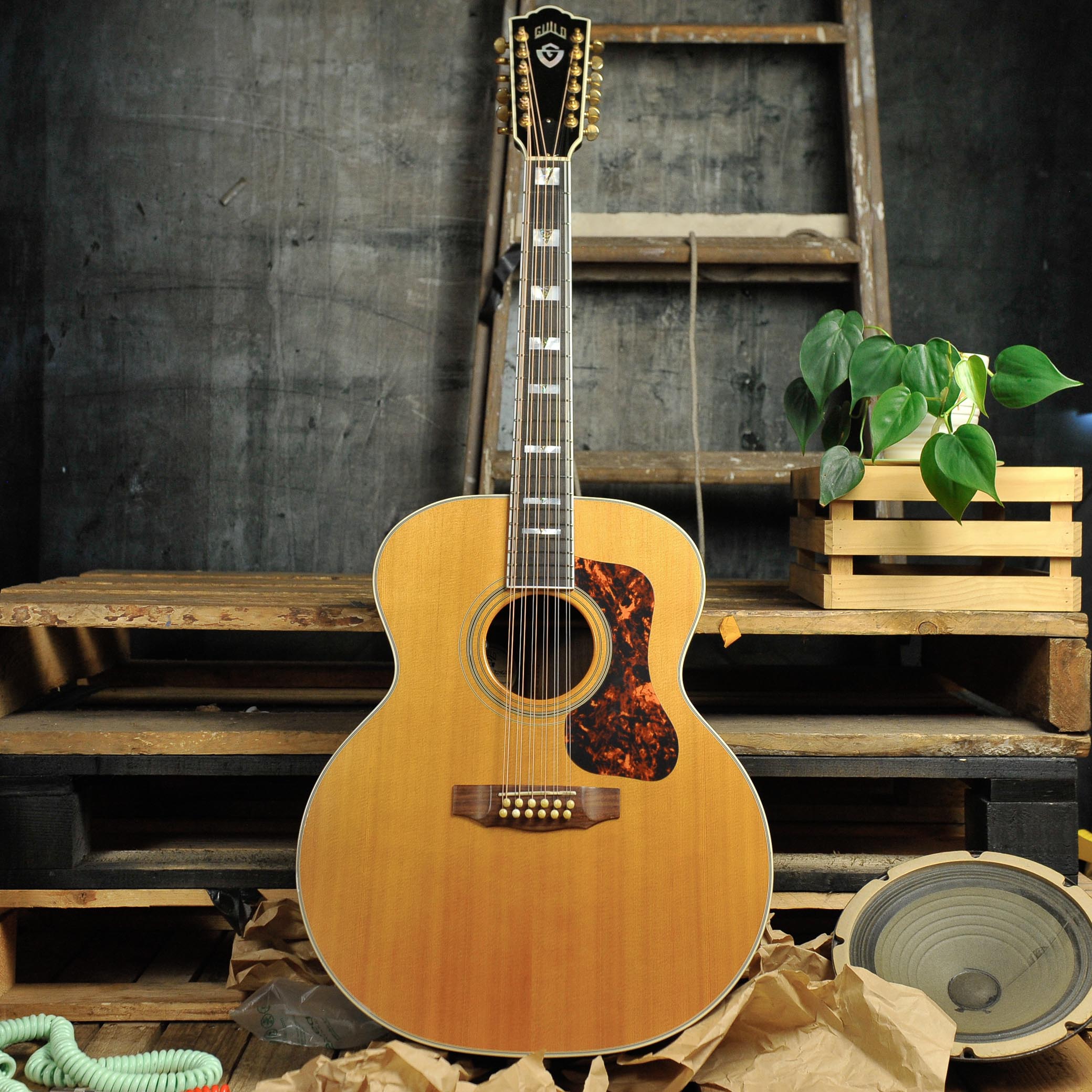 Guild F-512 12-String Acoustic Guitar Natural – Used