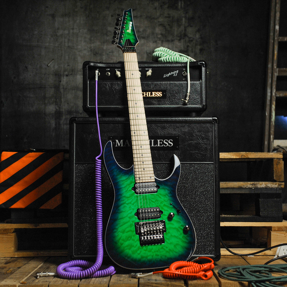 Ibanez Prestige RG752MQM-SLG 2017 Limited Run 7-String  Electric Guitar w/Case - Used