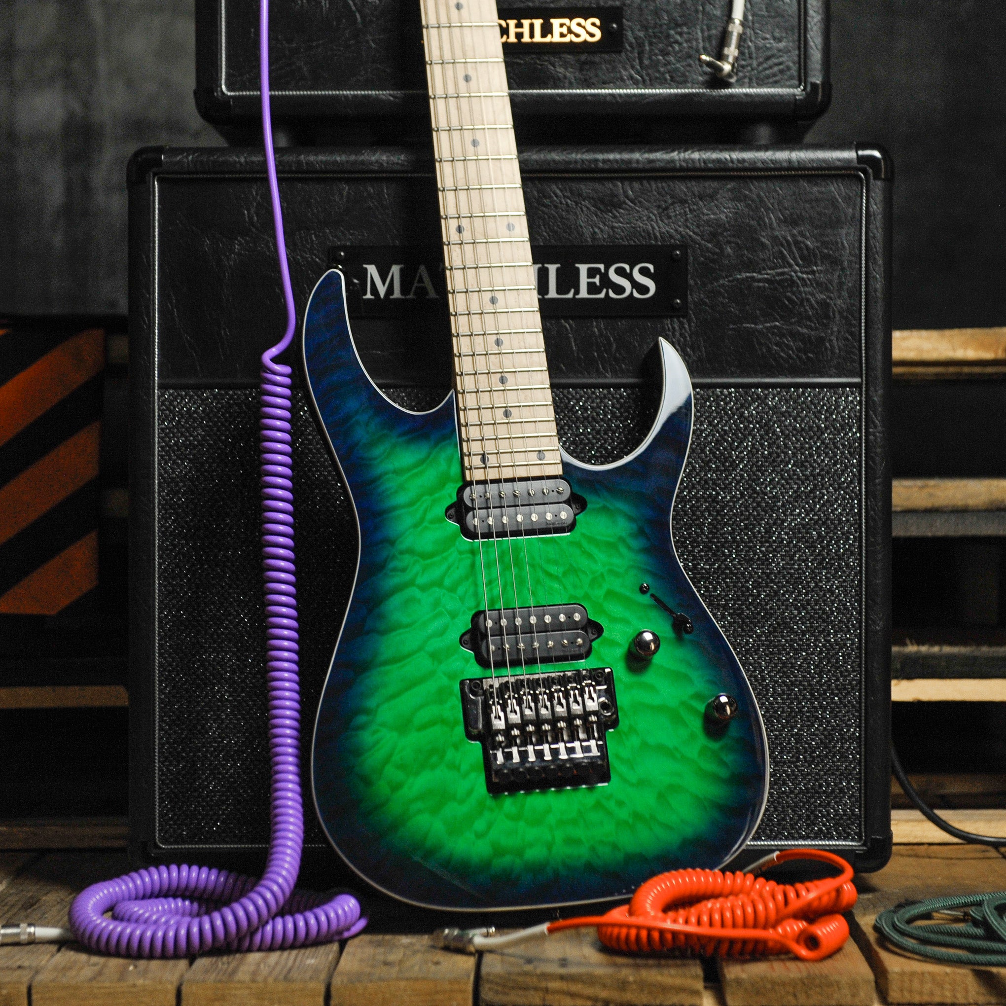 Ibanez Prestige RG752MQM-SLG 2017 Limited Run 7-String  Electric Guitar w/Case - Used