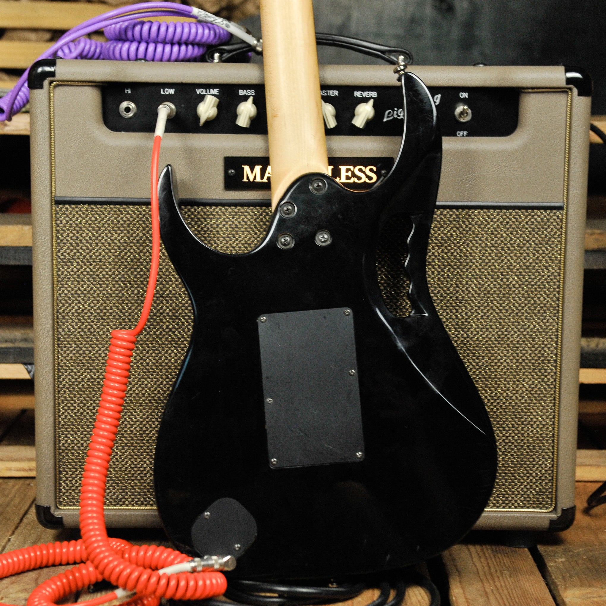 Ibanez Jem 555 Electric Guitar Black w/Case - Used