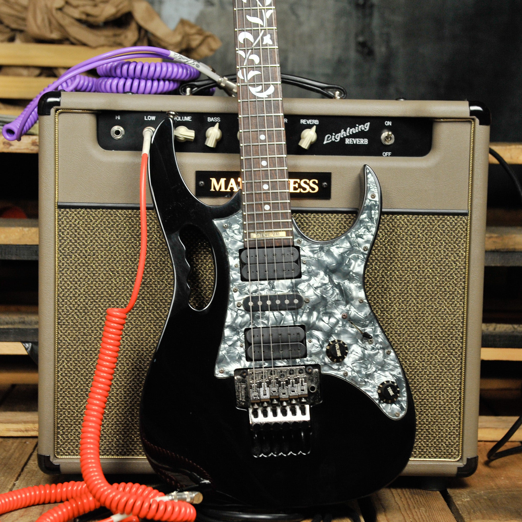 Ibanez Jem 555 Electric Guitar Black w/Case - Used