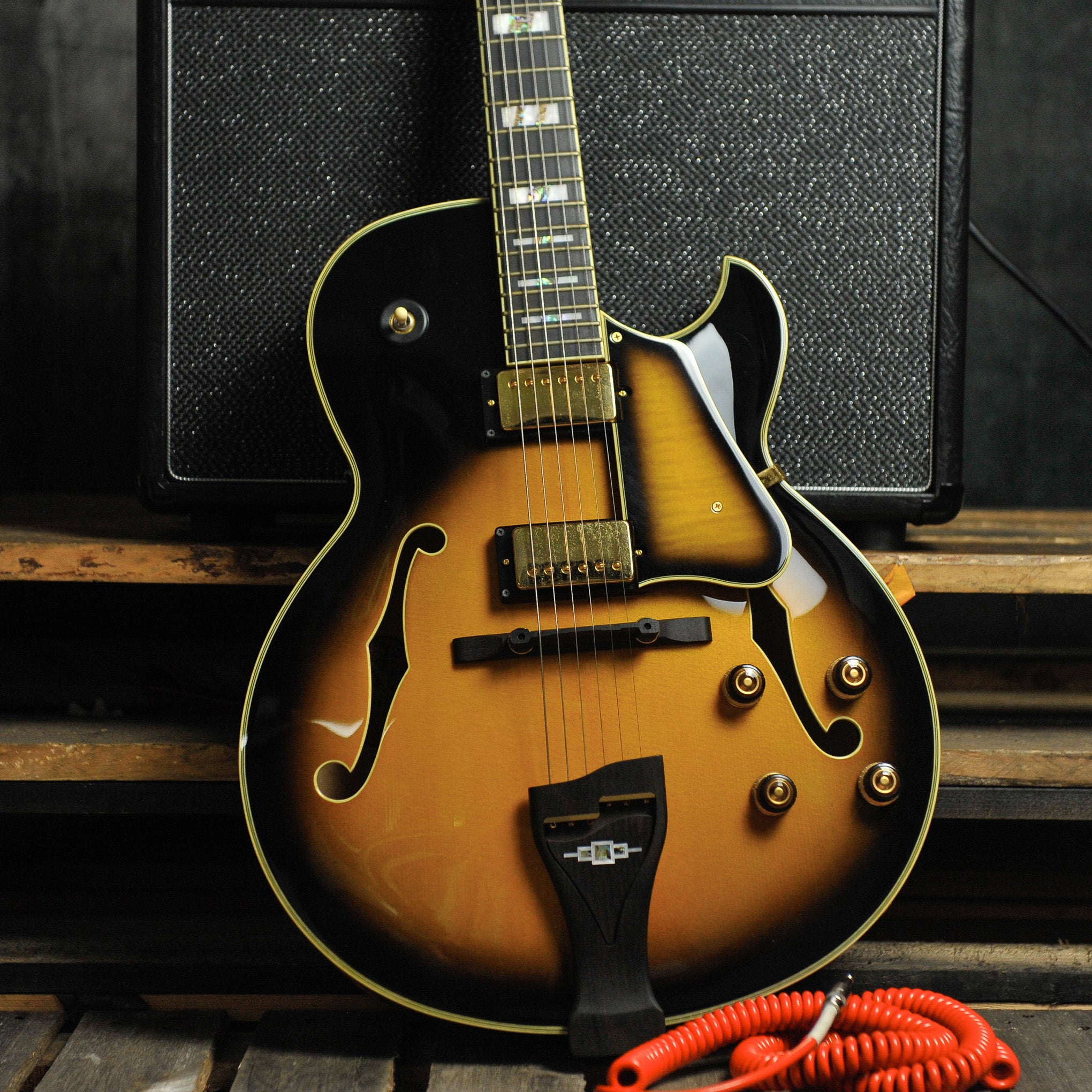 Ibanez LGB300 VYS George Benson Signature Vintage Yellow Sunburst w/Case - Used