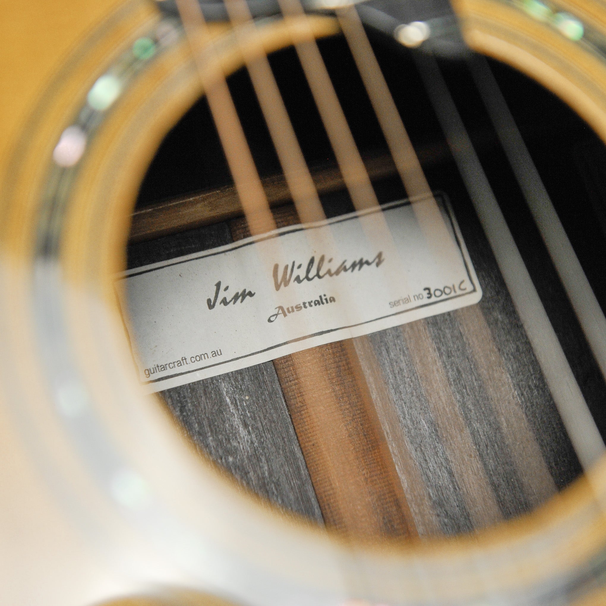 Jim Williams WD40 Dreadnought Acoustic Guitar w/Case S#3001C - Used