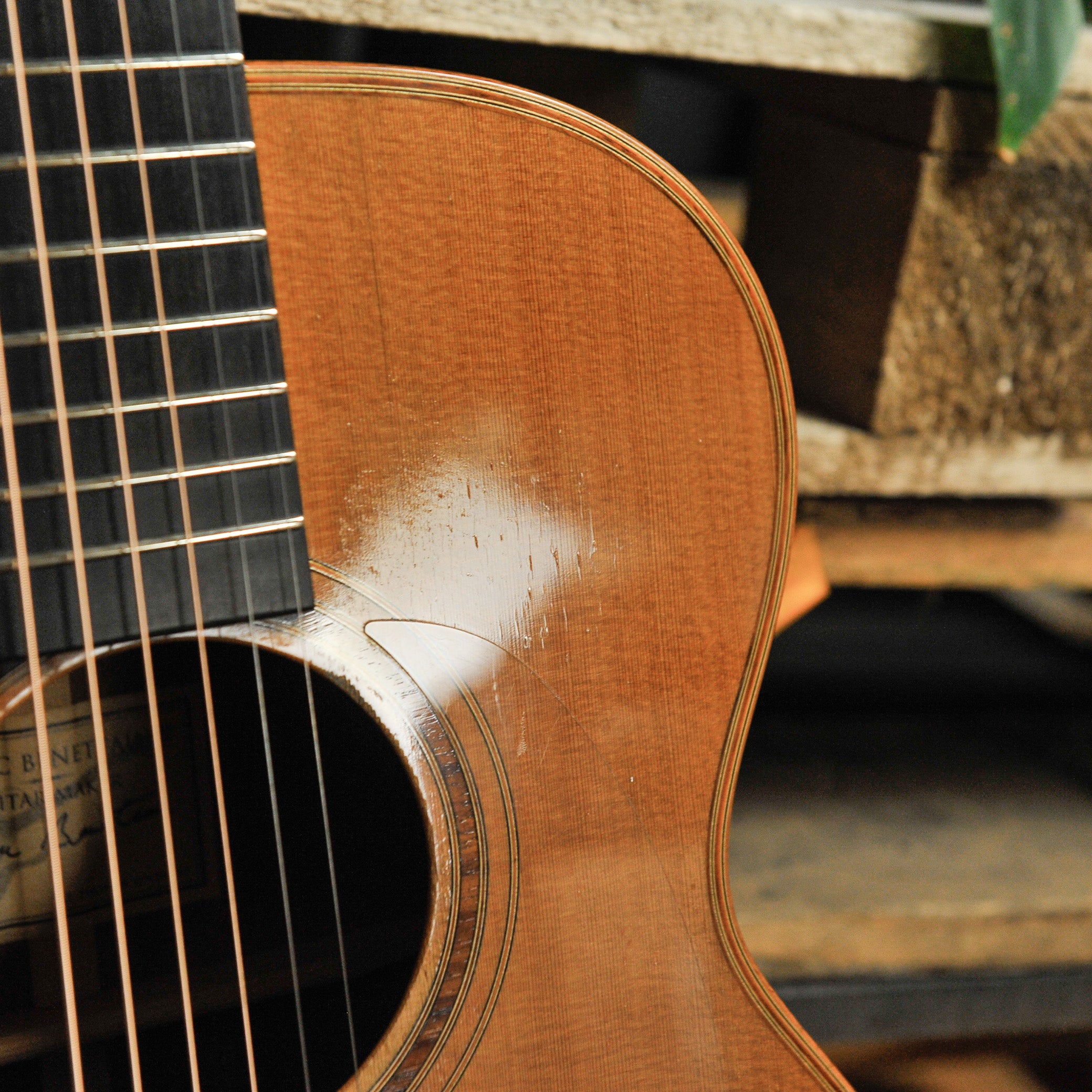 Marc Beneteau Concert Mahogany Cedar Acoustic w/Case - Used