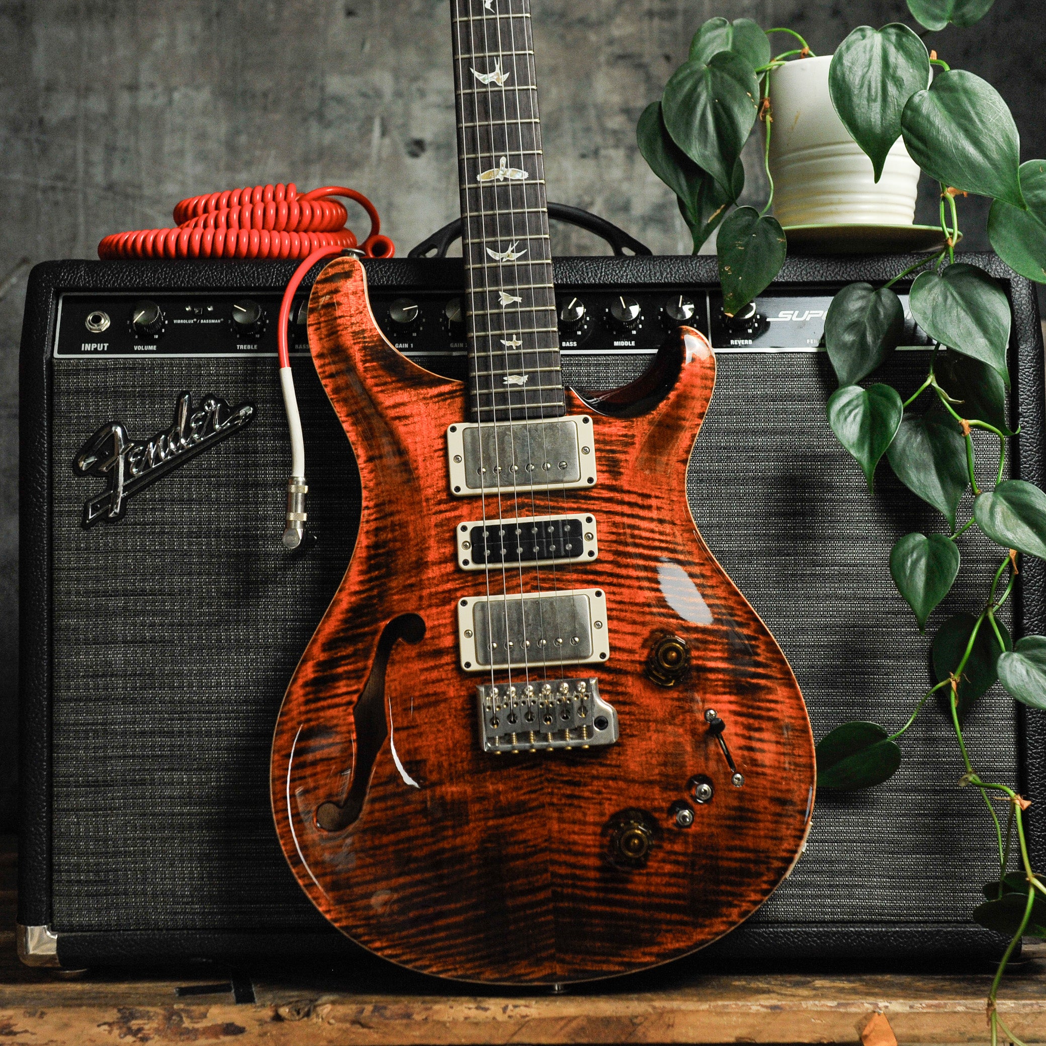 PRS Special Semi Hollow: Orange Tiger w/Case - Used