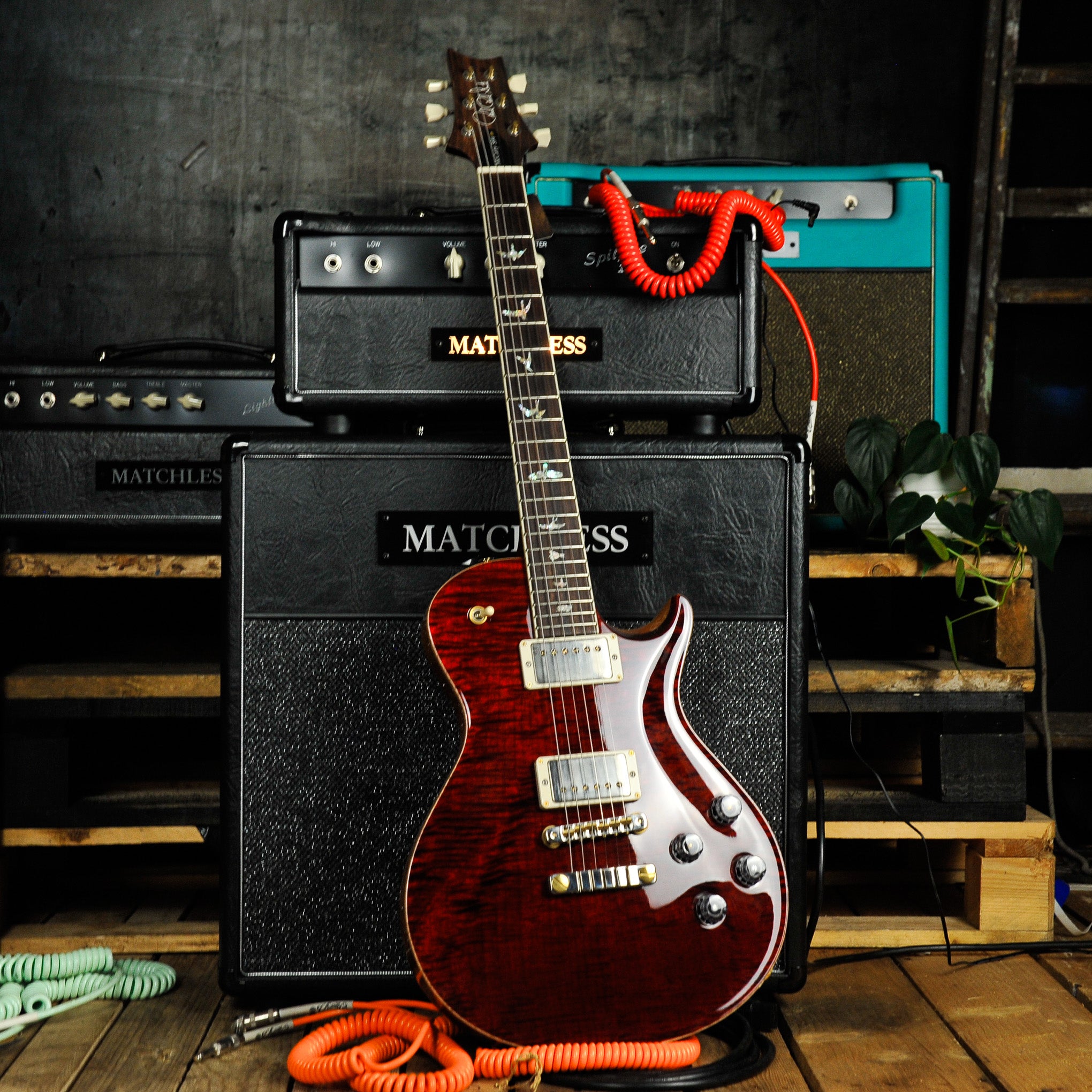 PRS Singlecut McCarty SC 594 10 Top, Red Tiger w/Case - Used