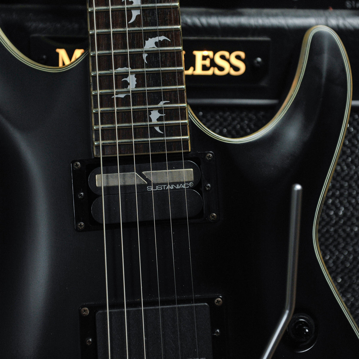 Schecter Damien Platinum 6 Satin Black w/Schecter Hard Case - Used