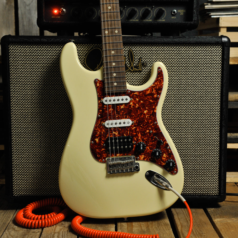 Suhr Classic S Dealer Select HSS - Vintage White RW w/Bag - Used