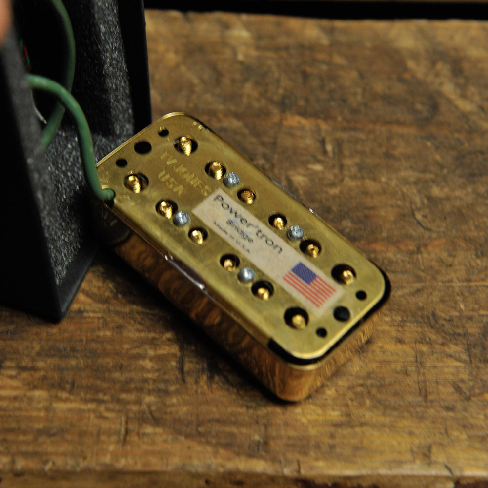 TV Jones Power'tron Bridge Universal Mount Gold Electric Pickup - Used