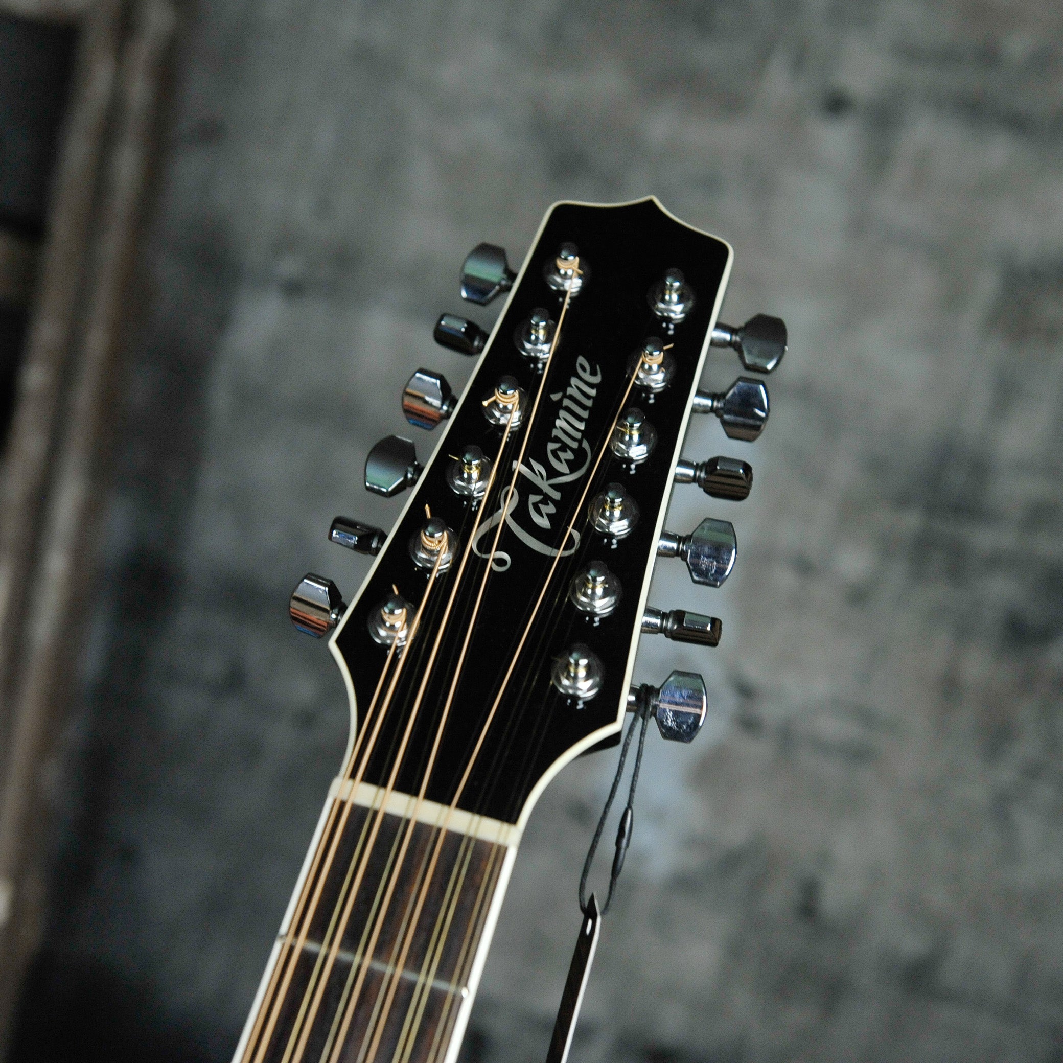 Takamine EF381SC 12-String Acoustic Guitar Black - Used