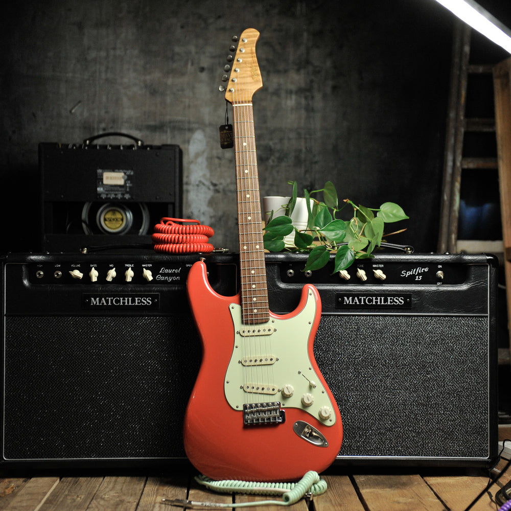 Xotic California Classic XSC-1 Ash Fiesta Red Non-Aged w/Case s/n 1355 - Used