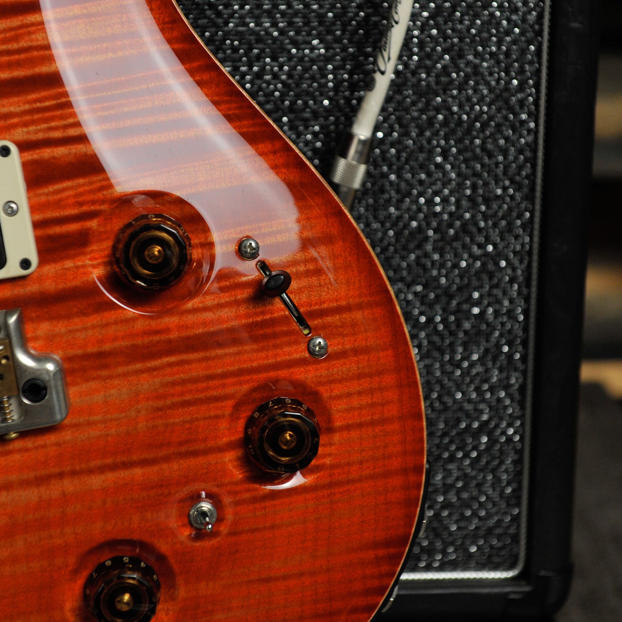 PRS 2015 Custom P22 Piezo 10 Top Blood Orange w/Case