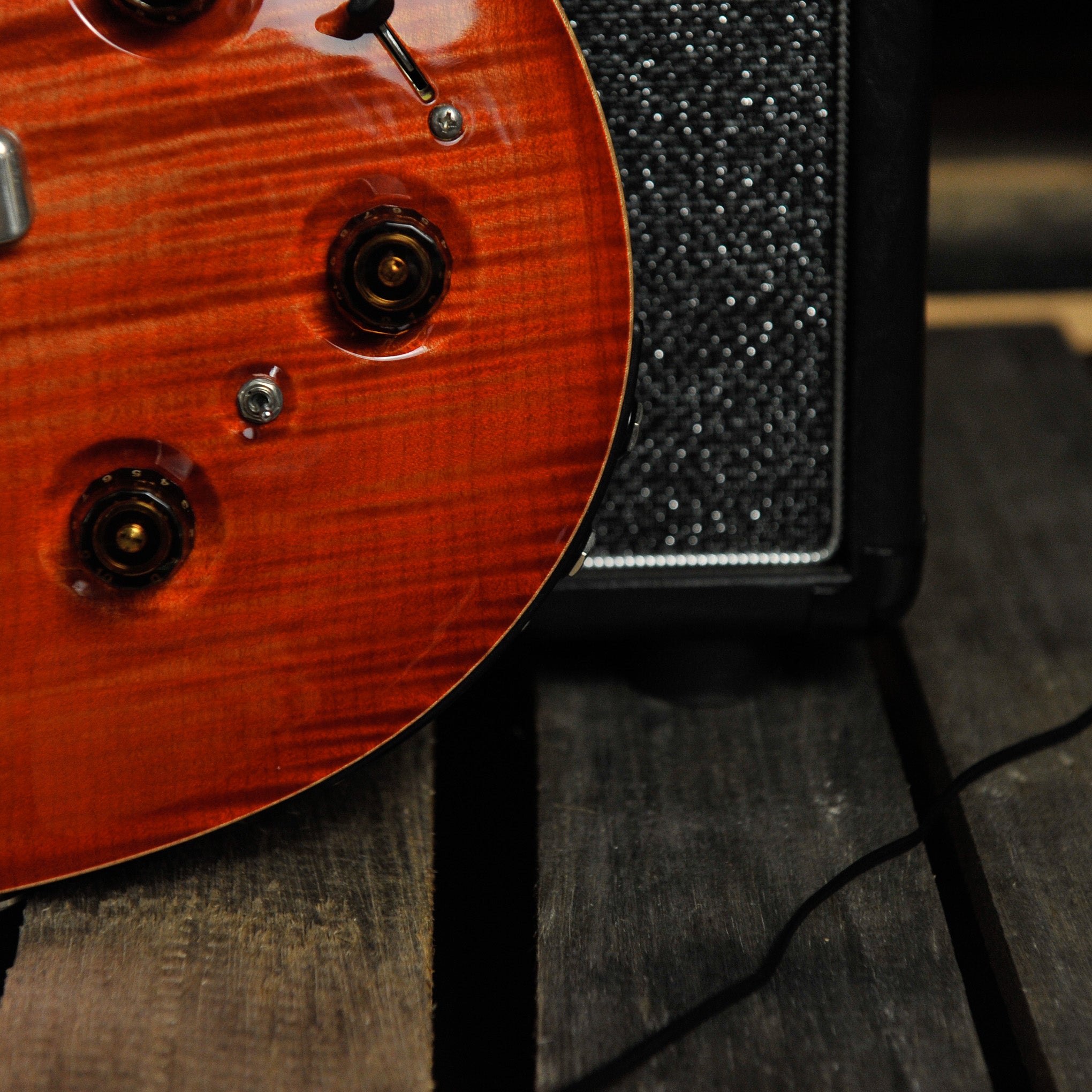 PRS 2015 Custom P22 Piezo 10 Top Blood Orange w/Case