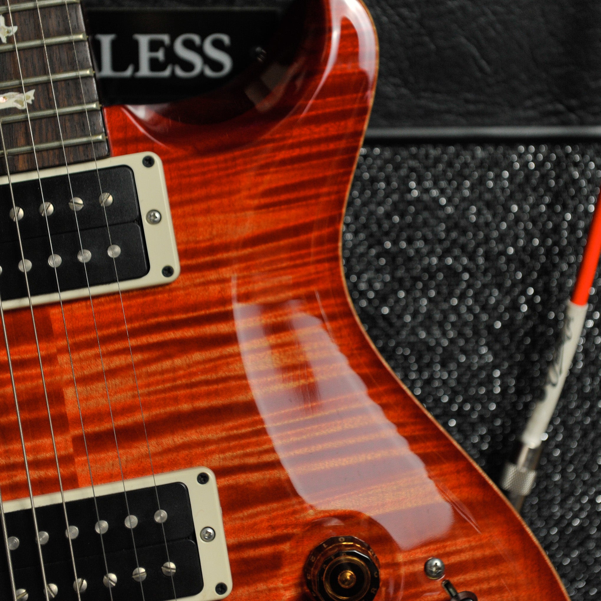 PRS 2015 Custom P22 Piezo 10 Top Blood Orange w/Case