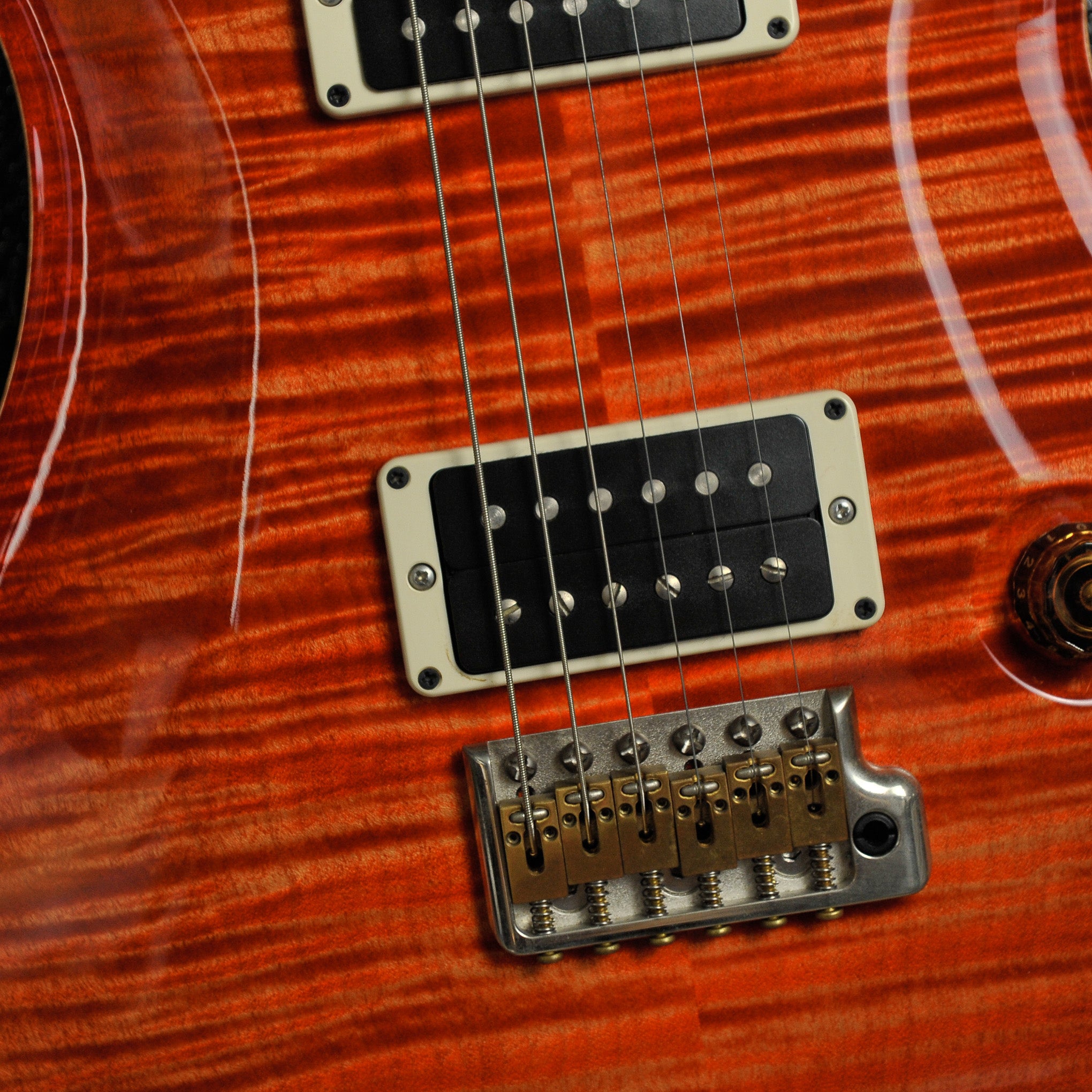 PRS 2015 Custom P22 Piezo 10 Top Blood Orange w/Case
